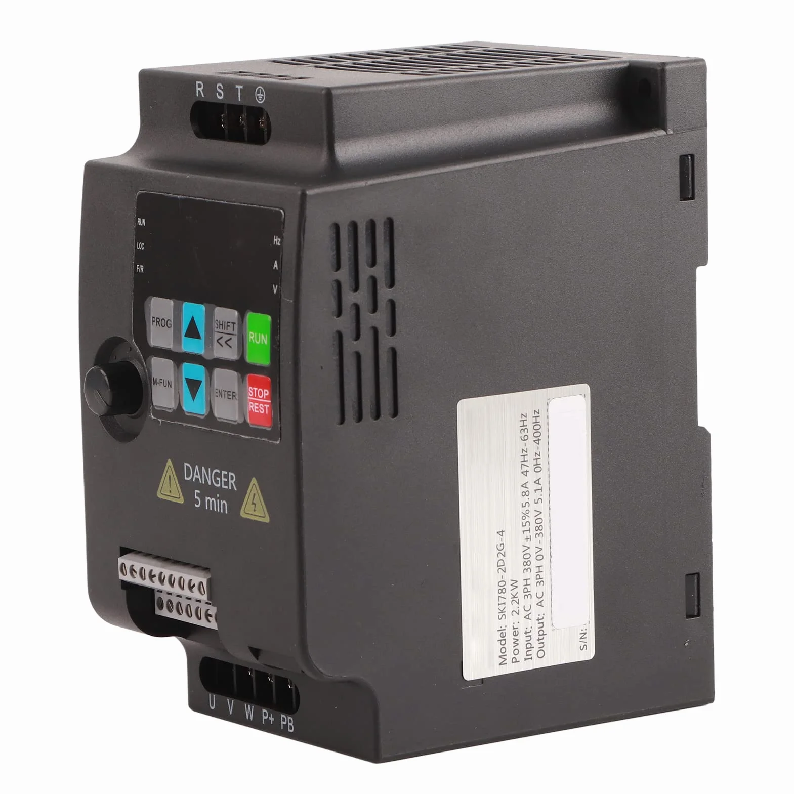 VFD 2.2KW 3HP 380V 3-fazowy Falownik Wejściowy i Wyjściowy, Wysoka stabilność, łatwa Obsługa, Wbudowana Jednostka Hamująca, Szeroko Stosowany w Zaopatrzeniu w wodę Pod Stałym
