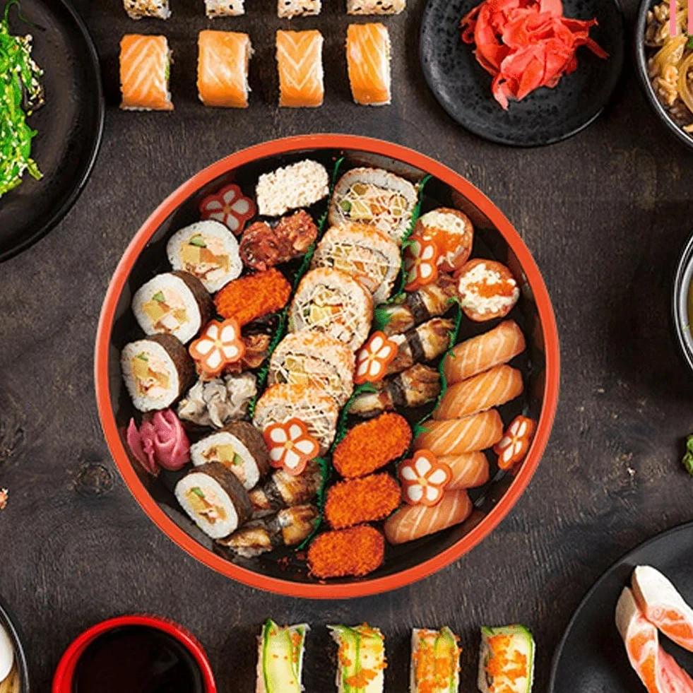 Okrągły talerz do sushi japońska taca do serwowania sushi talerz sashimi naczynia kuchenne talerze do serwowania do restauracji japoński wystrój