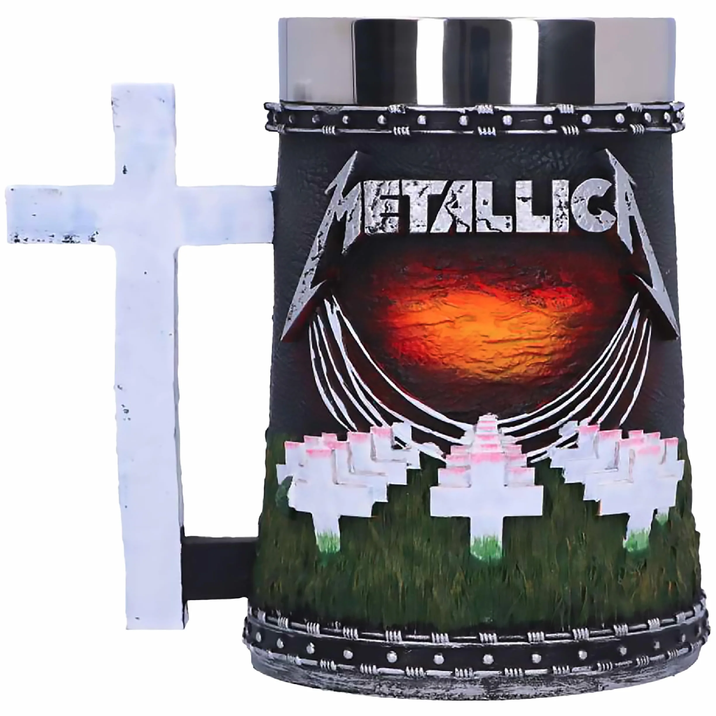 Nemesis Now Metallica-Master of Puppets kufel z żywicy, czarny