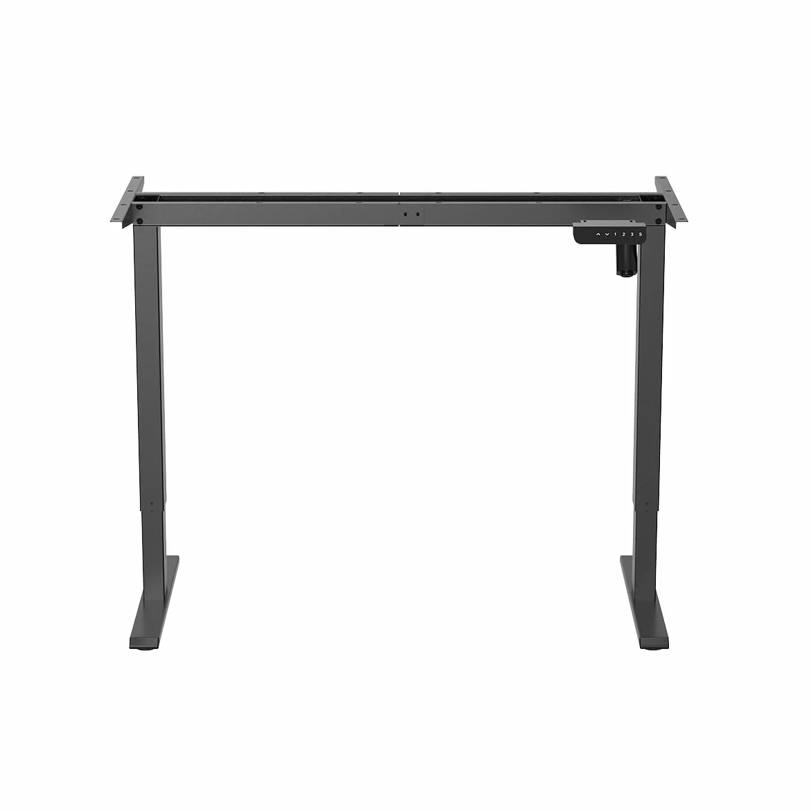 Elektryczna rama biurkowa z regulacją wysokości 1 silnik 700-1120 mm czarna