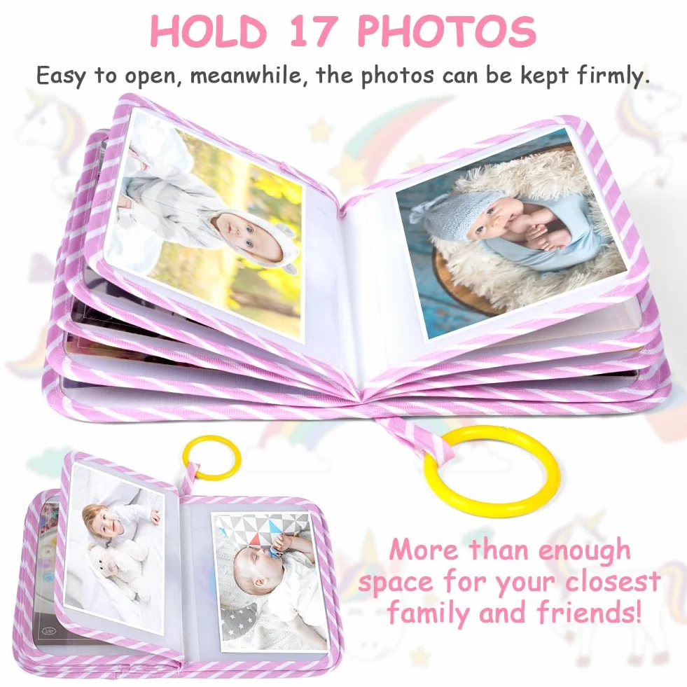Aolso Album fotograficzny dla niemowlątksiążka, pamiątkowa fotoksiążka dla noworodków, małych dzieci i dzieci