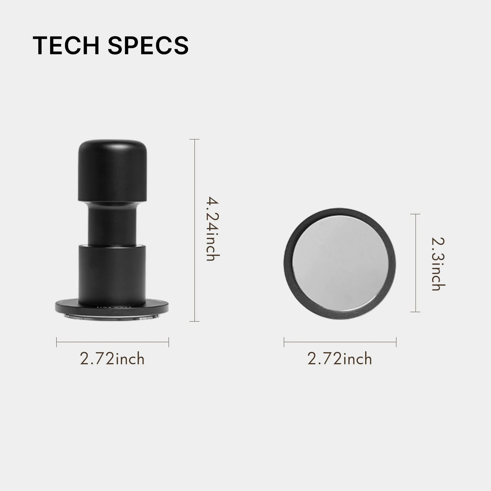 TIMEMORE 58 mm ubijak do kawy - z stali szlachetnej i aluminium Impact Espresso Tamper z akustycznym feedbackiem dla baristów, ręczne narzędzie do ubijania z wkładką sprężynową dla 58 mm portafilter