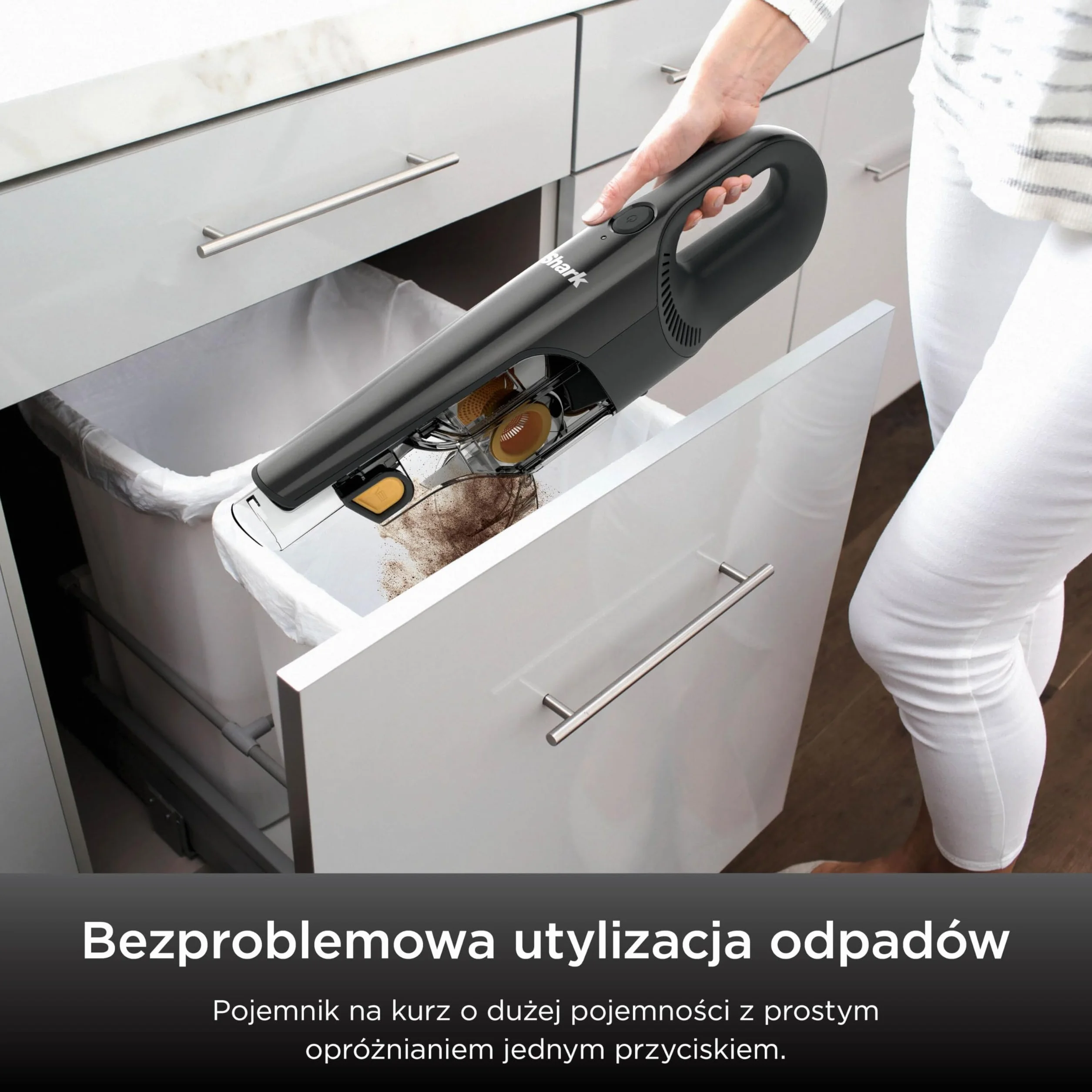 Shark HandVac bezprzewodowy odkurzacz ręczny [CH950EUT], model dla właścicieli zwierząt domowych, bezprzewodowy odkurzacz, czarny