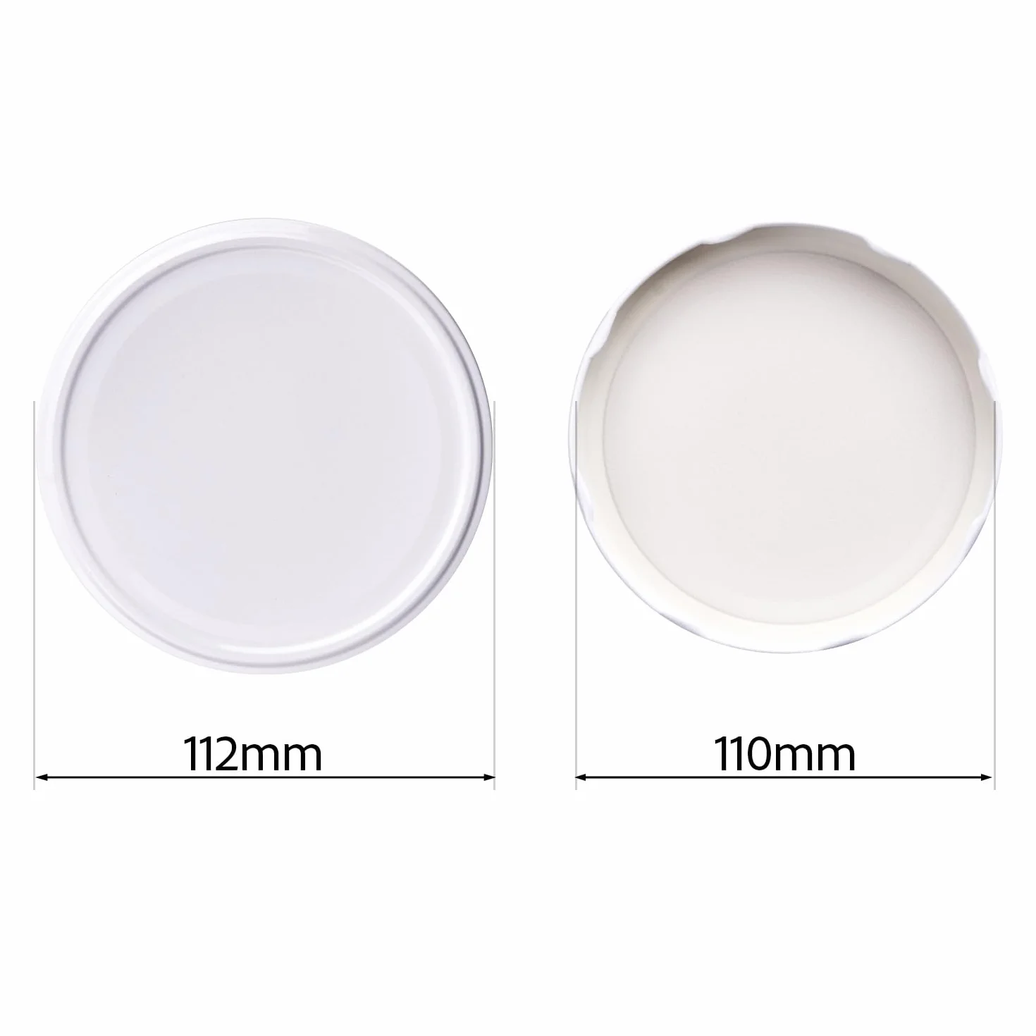 Pokrywki do słoików 110 mm, zakręcane pokrywki (białe, 10 sztuk)