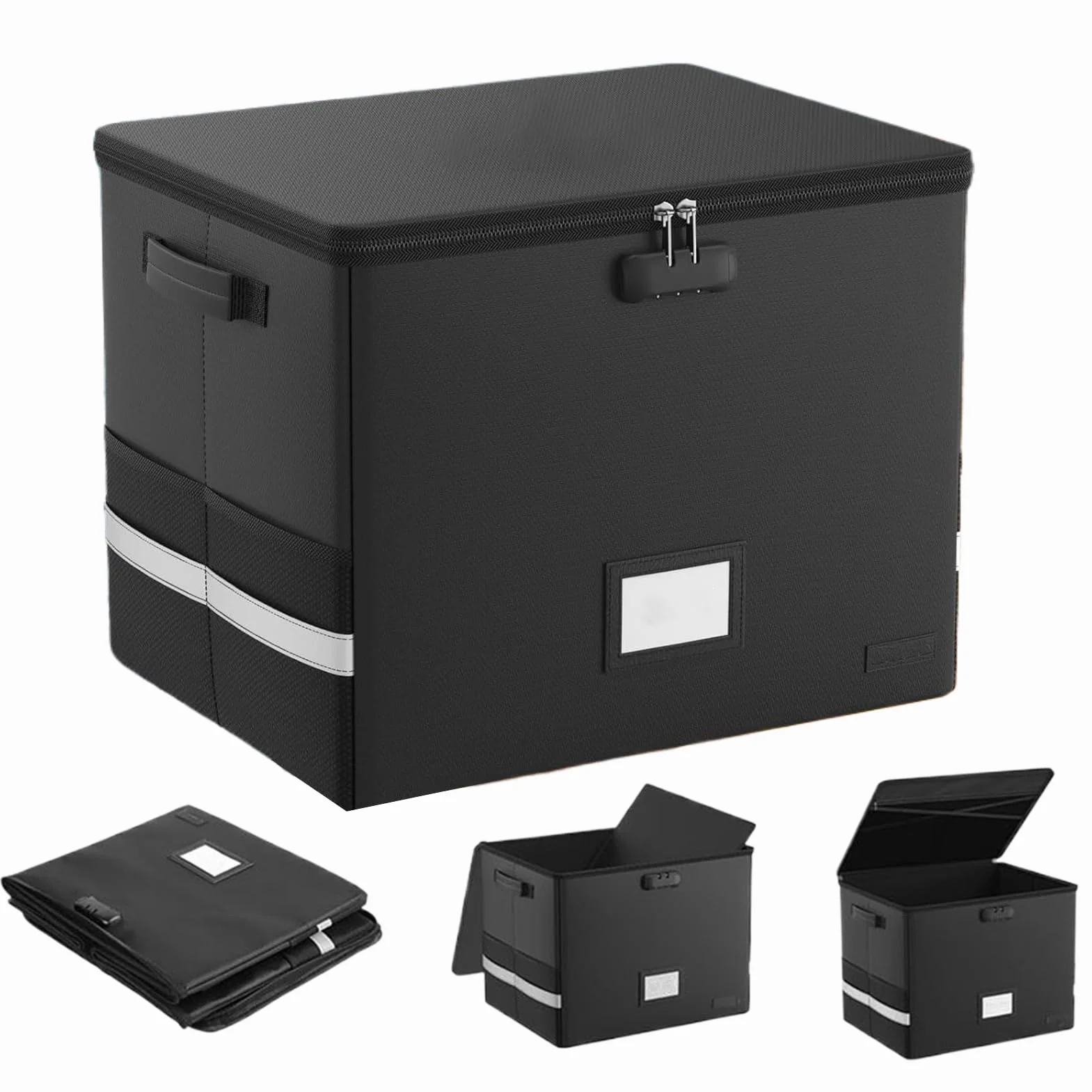 Przechowywanie Albumów Winylowych Ognioodporne i wodoodporne, duża | Ognioodporny Wodoodporny Wytrzymały Organizer Na Ponad 150 Płyt Winylowych 30 Cm Uchwyt Organizer Torba Akcesoria Gra