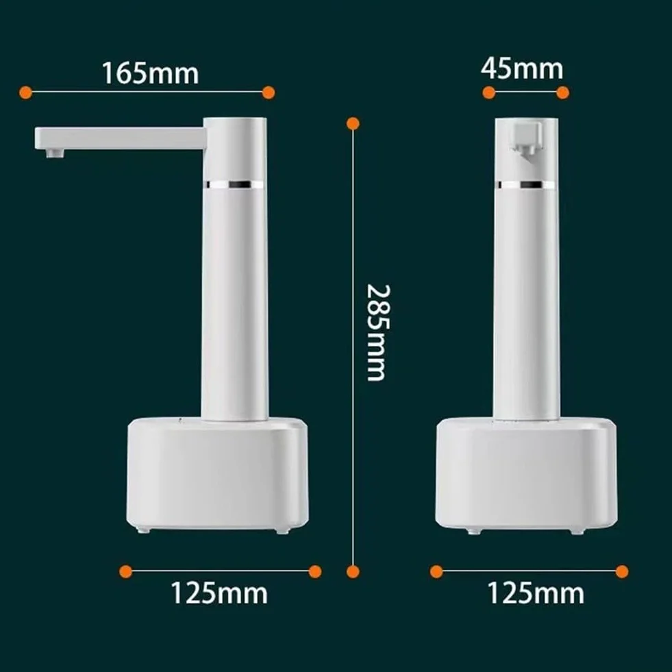 Inteligentny automatyczny dozownik wody, pompka elektryczna, USB, 3-biegowa regulowana głośność, stojak na biurko z ciepłą i zimną wodą (biały)