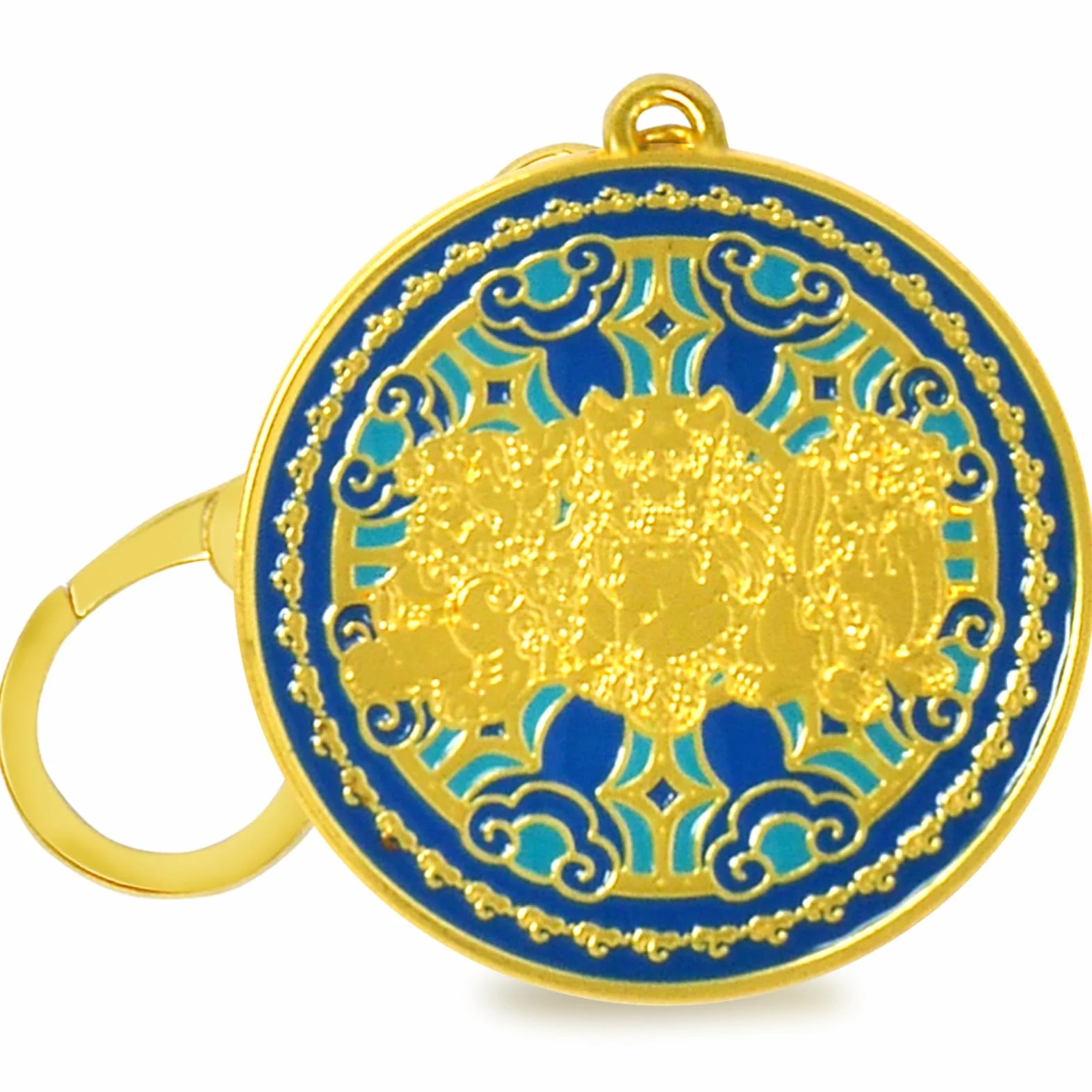 Feng Shui Three Celestial Guardians Brelok Harmonia Bogactwo Porsperity Sukces Zen Amulet Chińska Sztuka Prezent Świąteczny W5474