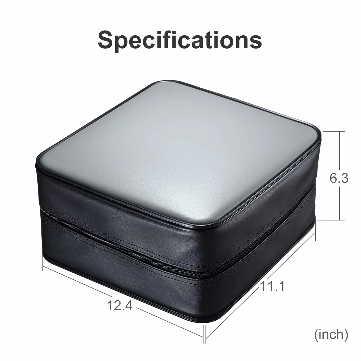 SANWA Etui na płyty CD o pojemności 400, duże etui na płyty CD, przenośne pudełko do przechowywania DVD VCD, przenośna torba na zamek błyskawiczny, portfel ochronny EVA Blu-ray z uchwytem, do