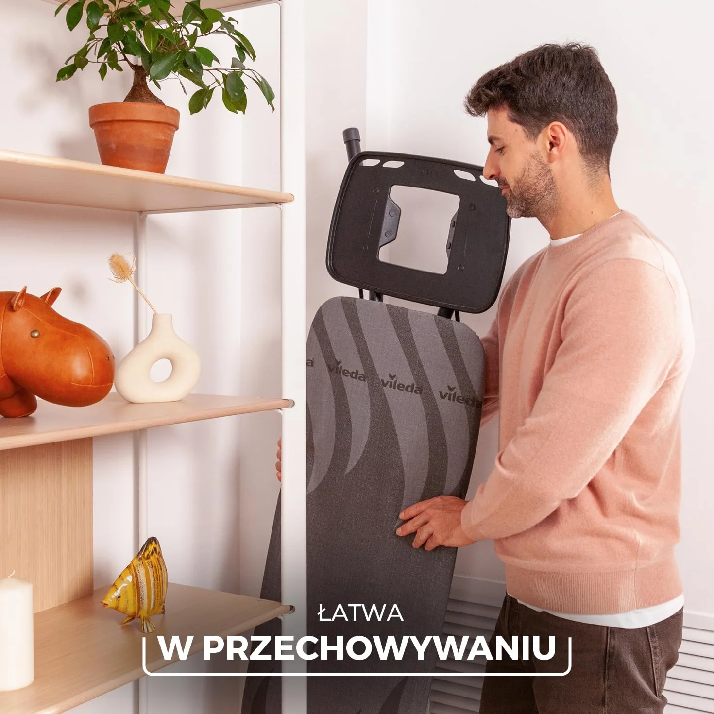 Vileda Total Reflect Ultimate deska do prasowania | Szybkie prasowanie, wytrzymała, szeroka powierzchnia, regulowana wysokość, XXL podpórka, łatwa do składania i przechowywania