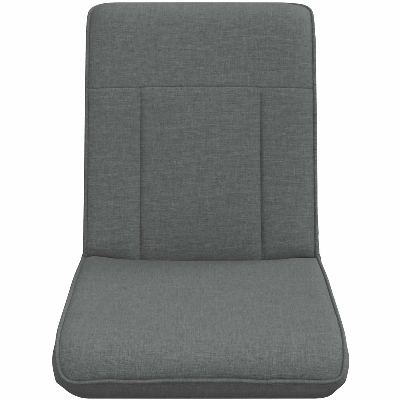 Krzesło podłogowe, ciemnoszare, materiałowe, 50 x 73 x 60 cm, składane, regulowane, z wyściełanym oparciem, ergonomiczne, do salonu, gier, jogi, czytania i biura