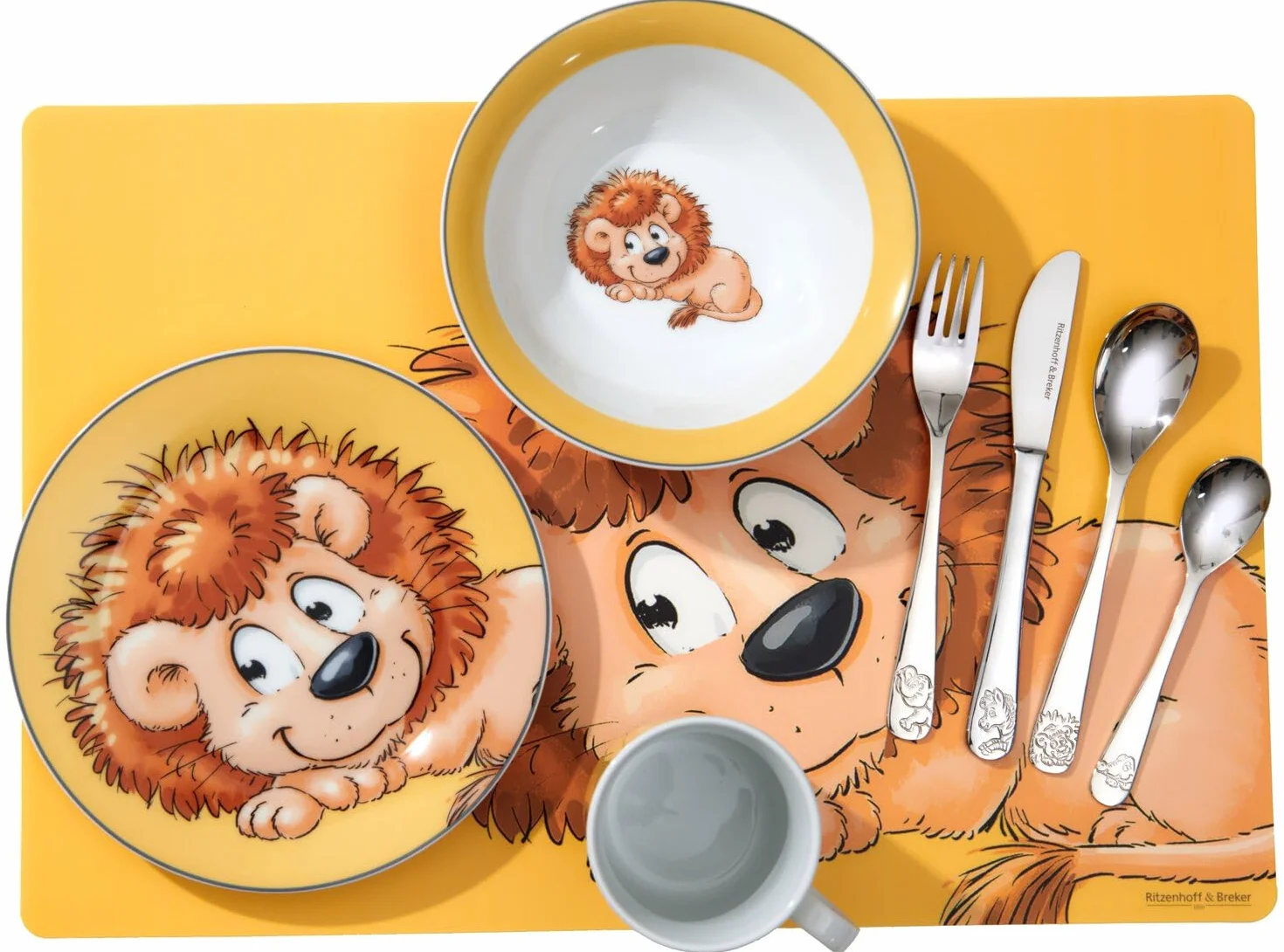 Ritzenhoff & Breker Zestaw sztućców dla dzieci Happy Zoo, 4-częściowy