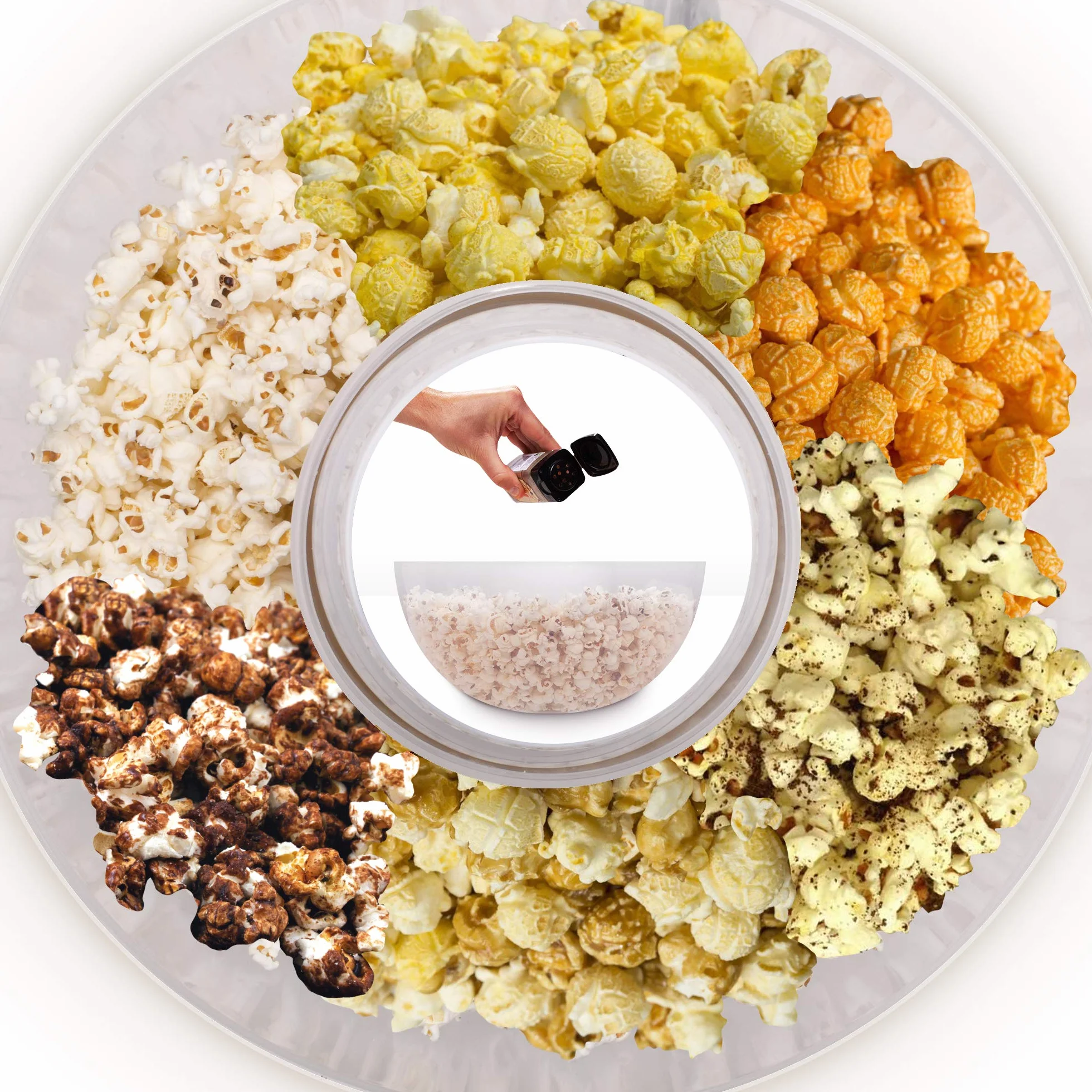 Duronic POP50 WE Maszyna do popcornu automat 1200W z wyjmowaną misą bezolejowa | do prażenia ziaren kukurydzy bez tłuszczu | pojemność: 50g ziaren | niskokaloryczna przekąska | na gorące powietrze
