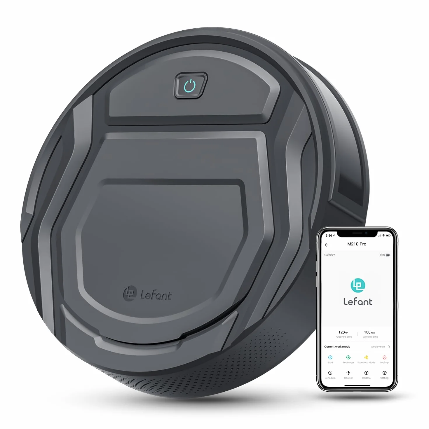 Lefant M210P Robot Odkurzający Super Slim WiFi Samoładujący się Cichy