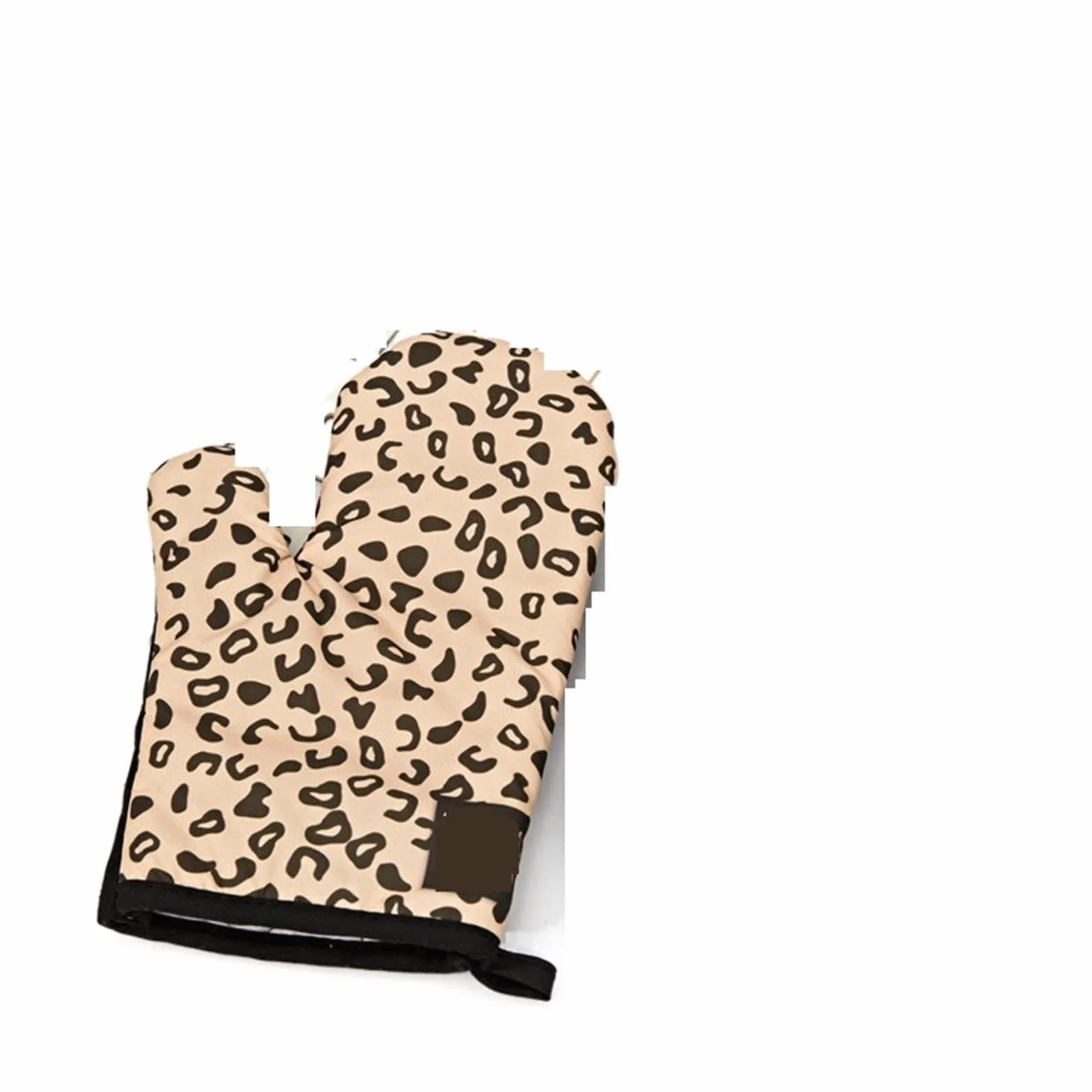 Rękawice do pieczenia Leopard Print Rękawica kuchenna Podkładka Zebra Paski Pieczenie Mikrofalowa Mata Izolacyjna Anty-Gorąca Krowa Stria Akcesoria kuchenne Wystrój (rozmiar: 1) ()