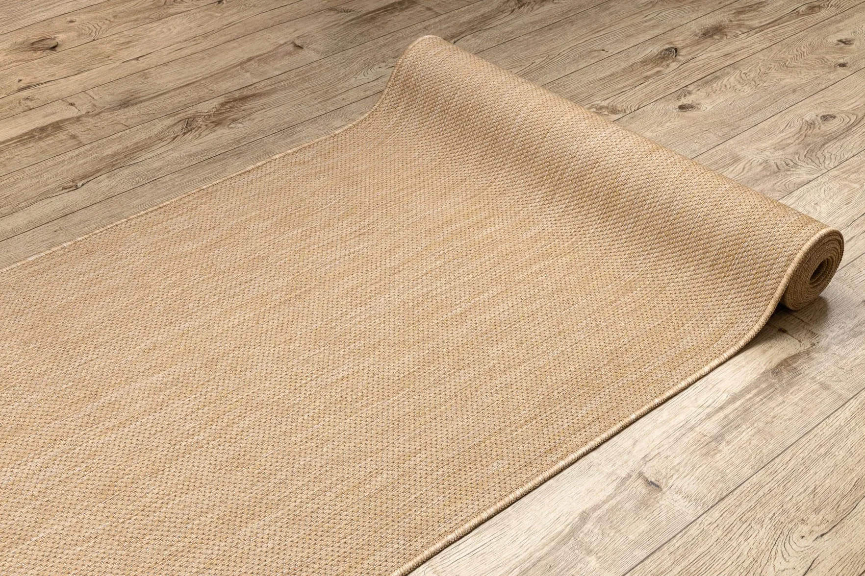 Bieżnik SISAL SION Melange płasko tkany Natural ekrü 80 cm 80 x 180 cm beżowy