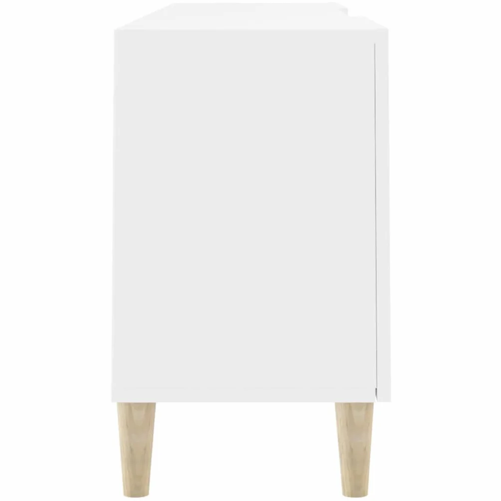 Bestier stojak pod telewizor podstawka pod telewizor szafka pod telewizor biała 150 x 30 x 50 cm materiał drewnopochodny