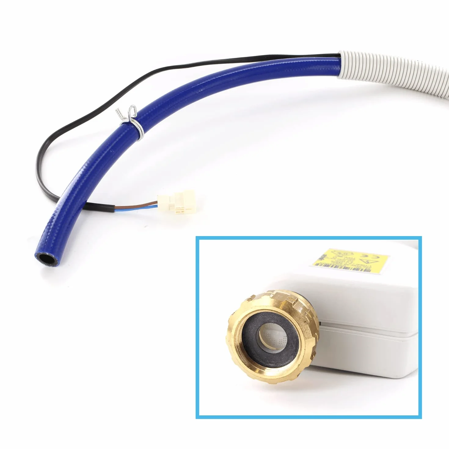 DL-pro Aquastop wąż dopływowy 1,8 m, kompatybilny z Miele 7638500 7638501 do zmywarek Mondia, Meteor, EuroStar