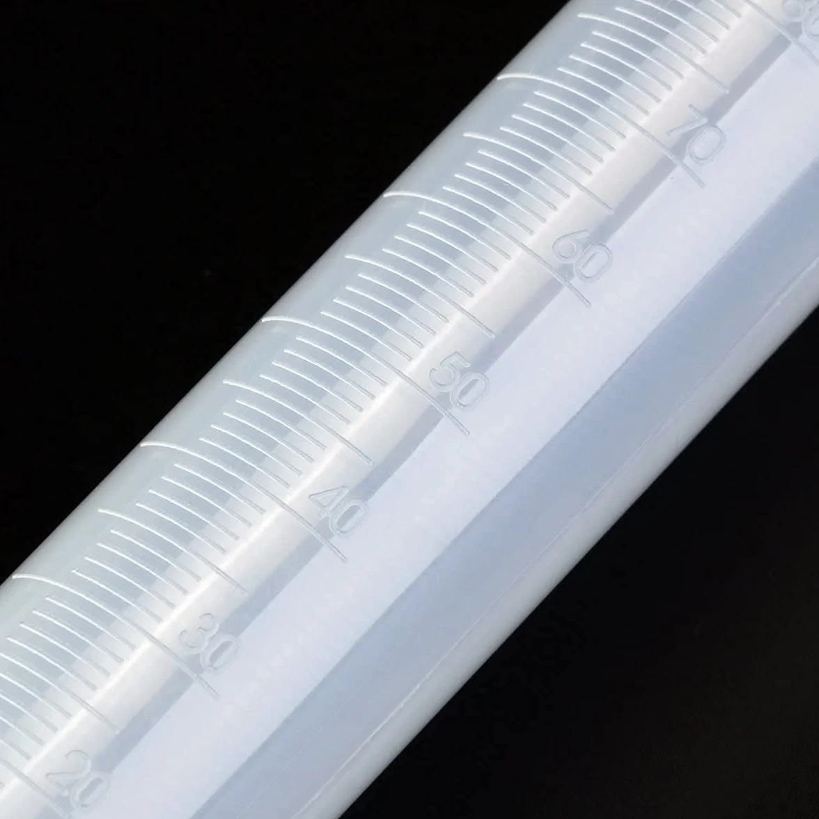 LATRAT Cylinder pomiarowy z tworzywa sztucznego, przezroczysty, 100 ml, tworzywo sztuczne (100 ml)