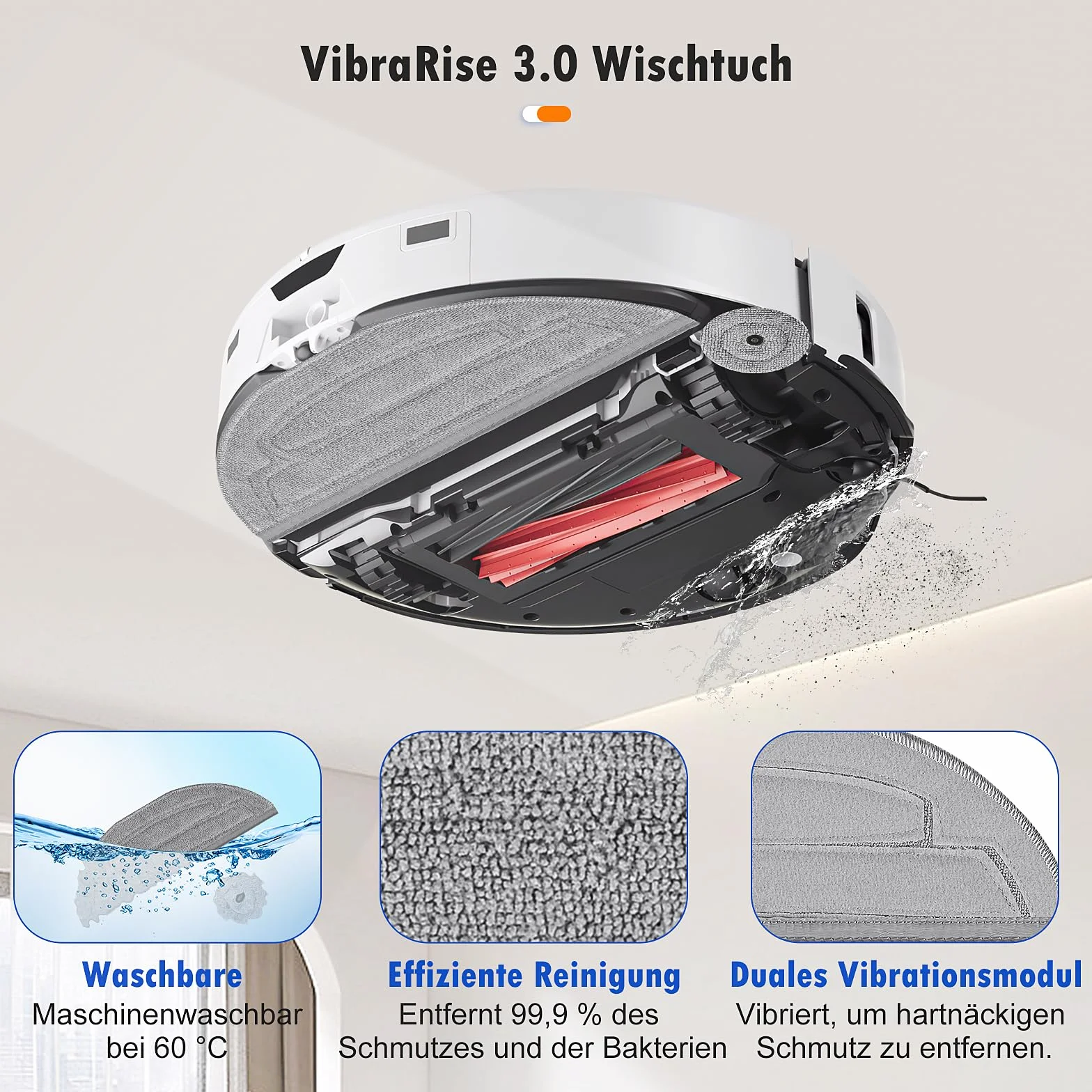 Zestaw 26 akcesoriów do robota odkurzającego Roborock S8 MaxV Ultra, 2 szczotki główne, 4 worki na kurz, 4 chusteczki, 4 wycieraczki boczne, 4 filtry, 6 szczotek bocznych, 1 szczotka do czyszczenia, 1