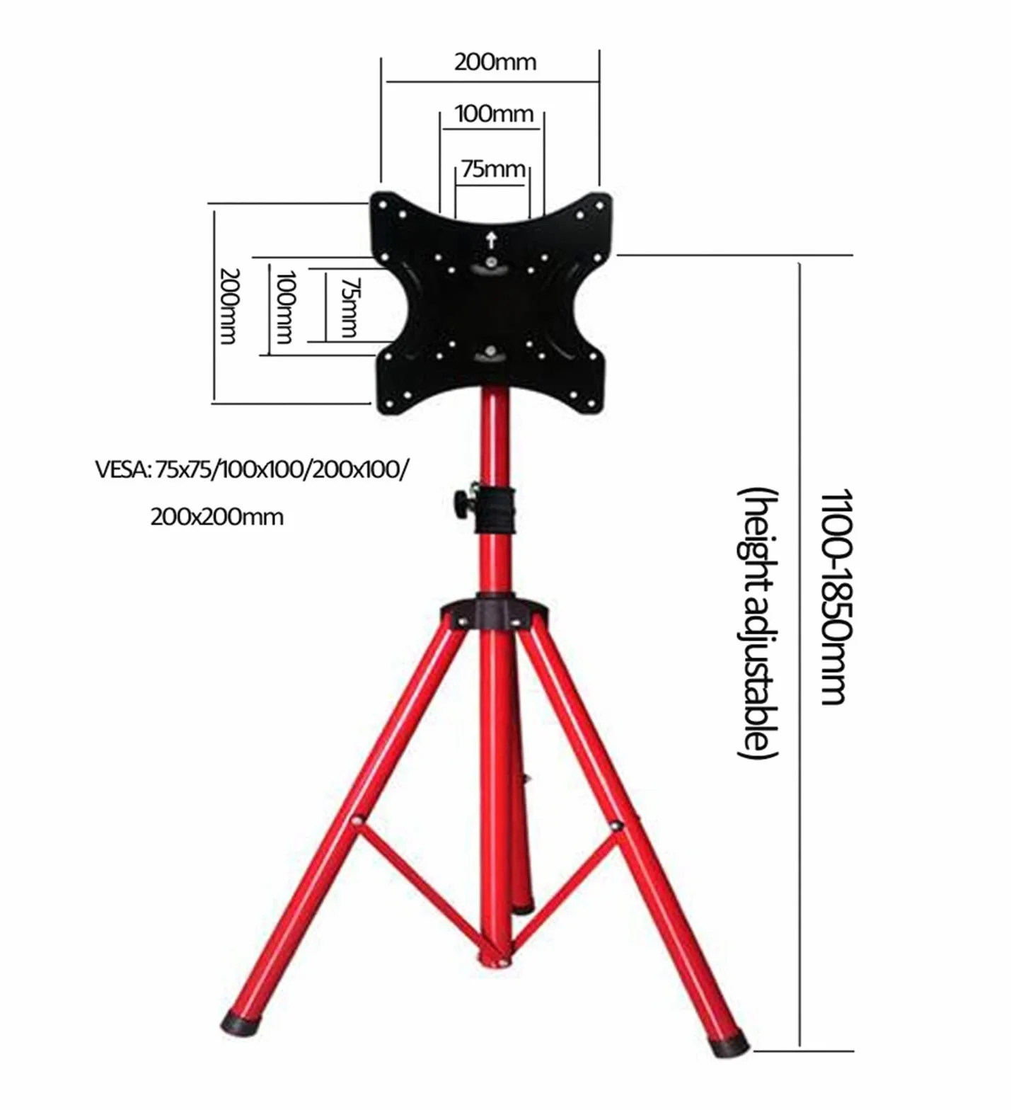Dls-10A Stojak Podłogowy Do Telewizora 30"-55" Obrotowy Uchwyt Lcd/Plazmowy Z Regulowaną Wysokością, Do Montażu Na Ścianie, Uniwersalny Uchwyt Do Telewizora Led Do Domu I