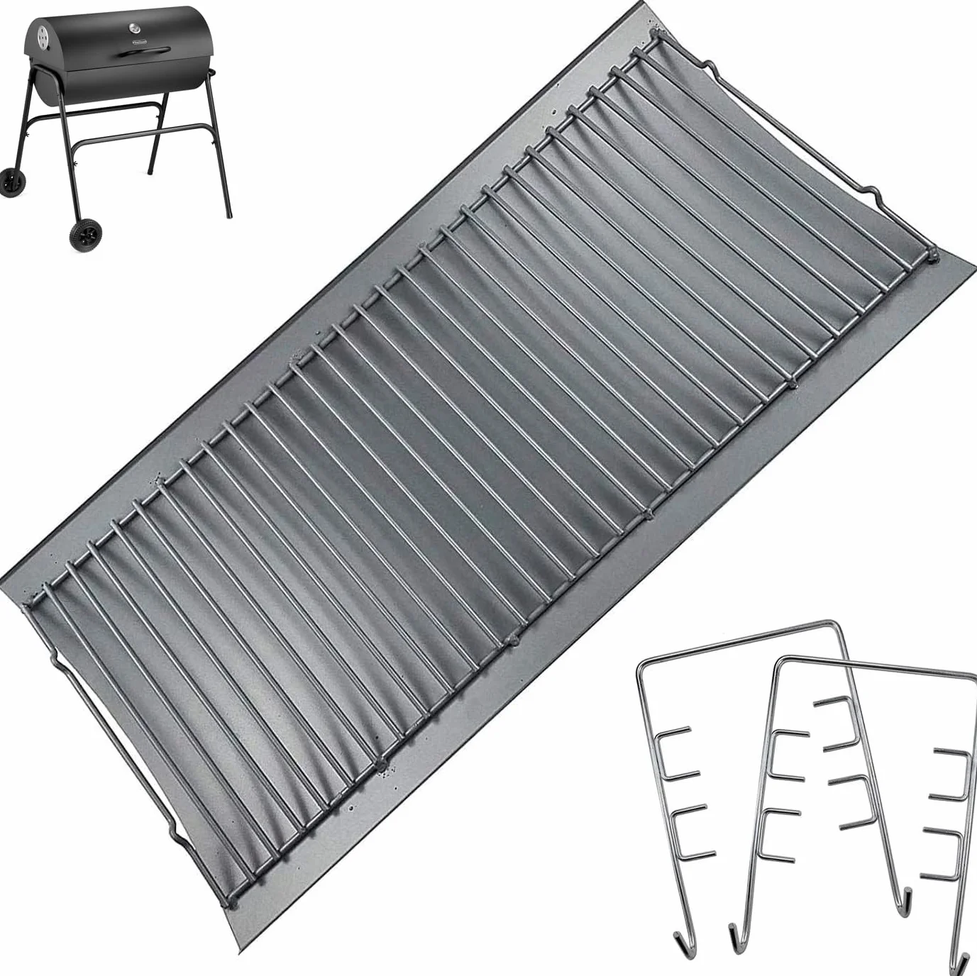 WELL GRILL patelnia do grilla 27", aluminiowana patelnia do grilla do ładowarek Grill węglowy 1224, 1324, 2121, 222, 2727, 2828, 2929, Charbroil 17302056 (68,6 x 33,65 cm)