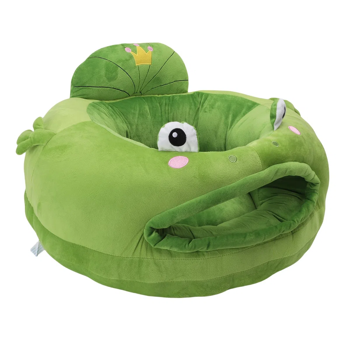 Jiawu Sofa do Siedzenia dla Dziecka, Miękka Pluszowa Sofa dla Dziecka z Kreskówek, Krzesełko do Siedzenia Niemowląt z Podparciem 360 Stopni Podparcia Pleców Niemowlęcia i Nauki (Styl 2)