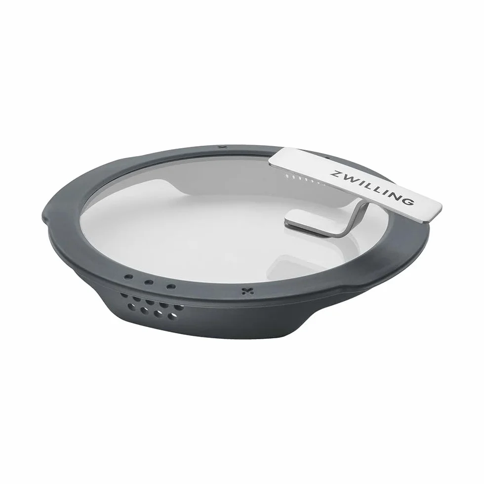 ZWILLING Simplify Edelstahl-Kochtopfset, 5-teilig, Mit integriertem Sieb im Deckel, Induktionsgeeignet, Silber-Schwarz