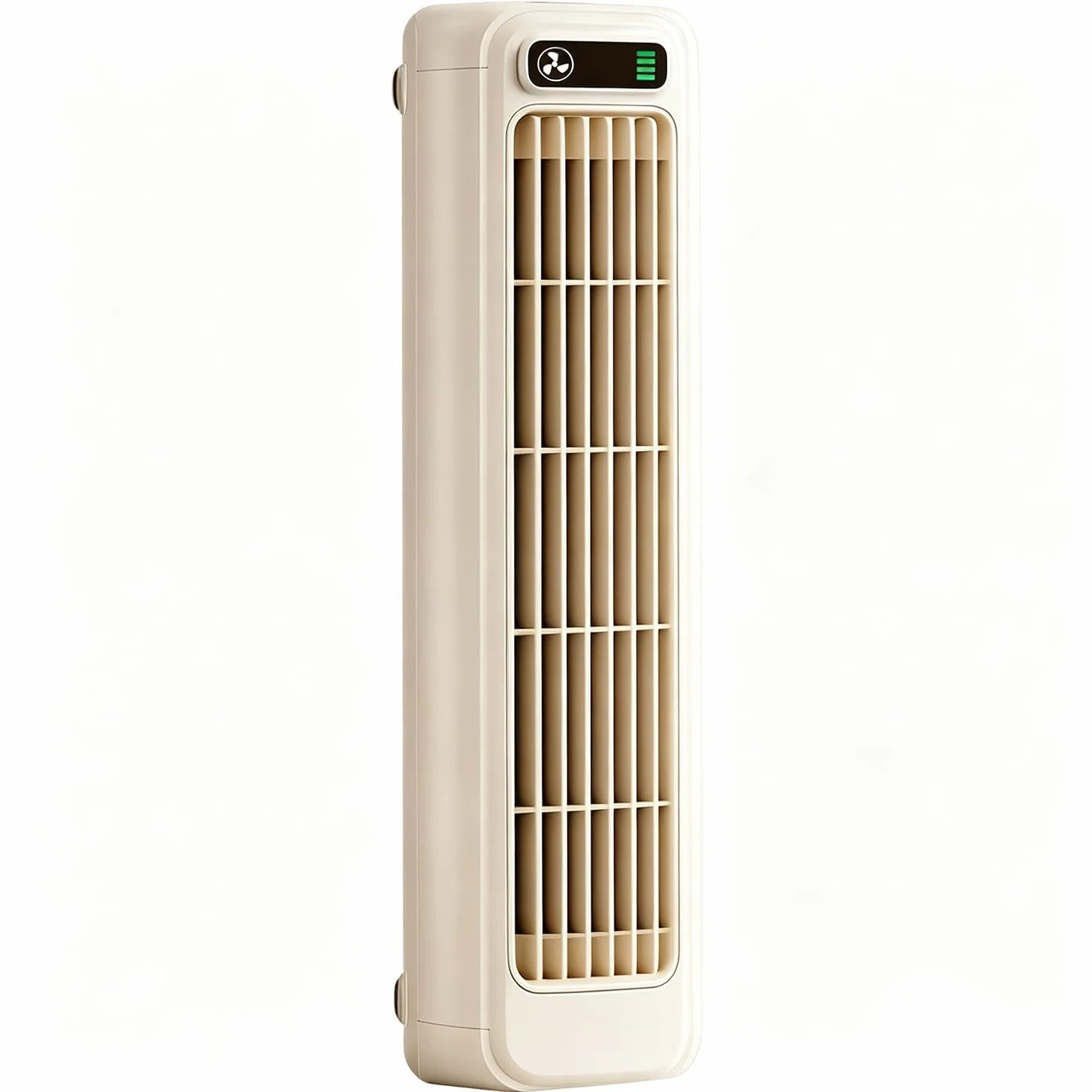 2026 New Cooling Ace przenośny klimatyzator, regulowany wentylator z 3 prędkościami, do sypialni, salonu, kuchni, biura, domu (beżowy)