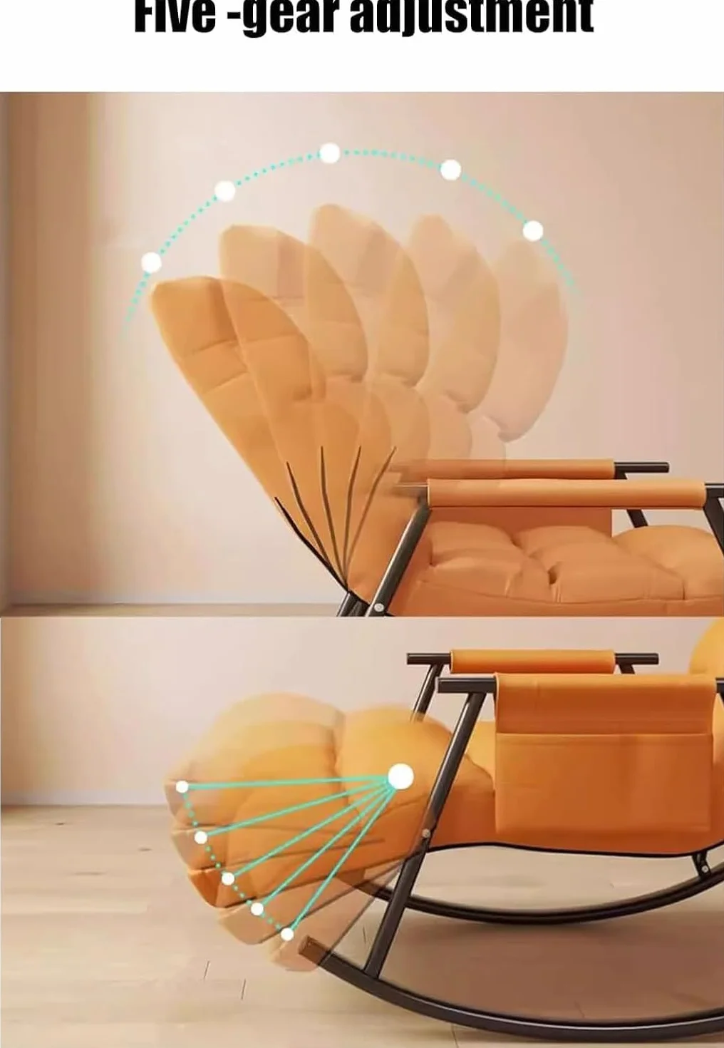 Ergonomicznie zaprojektowany fotel rekreacyjny (szary)