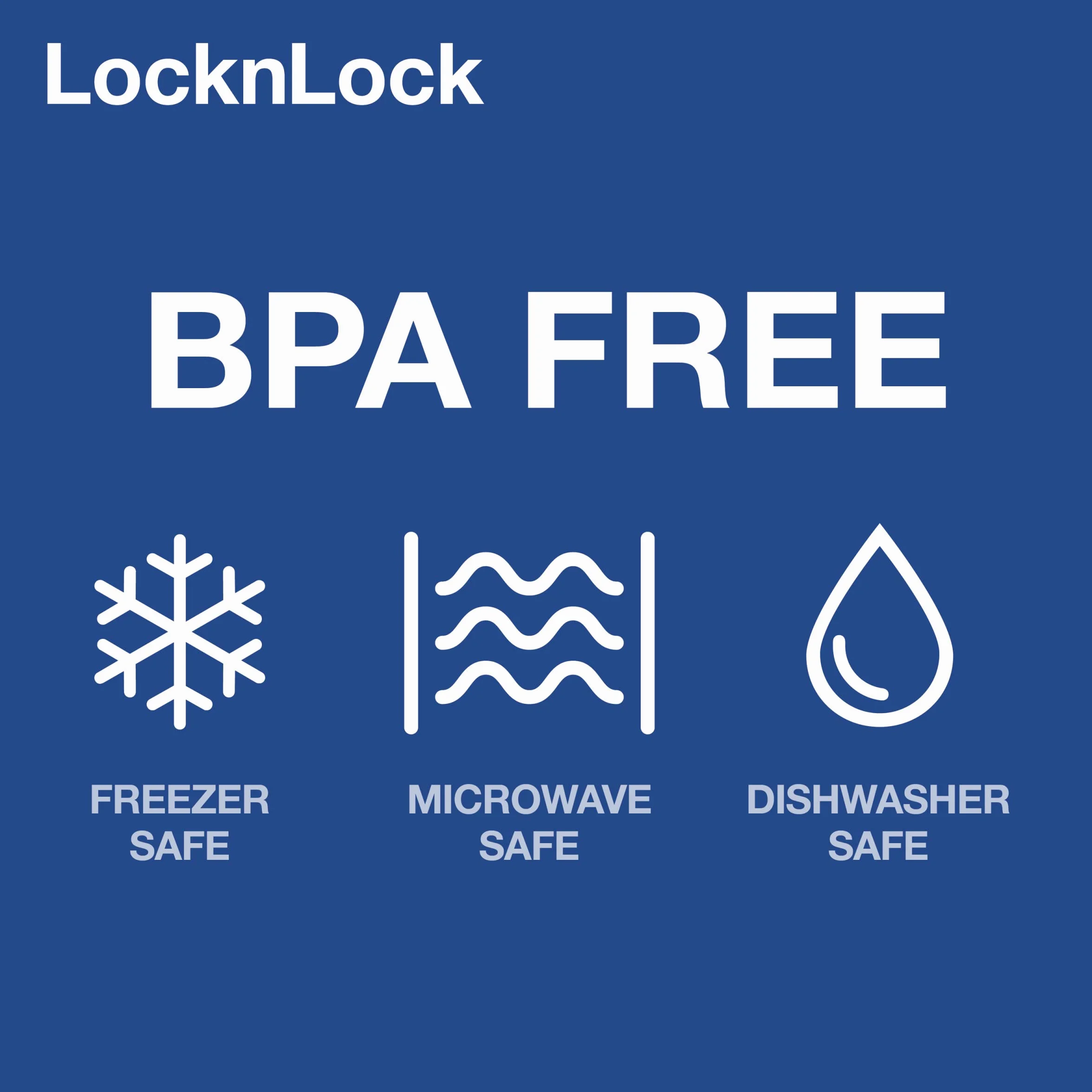 LocknLock Easy Essentials - Juego de contenedores y cubos de almacenamiento de alimentos, sin BPA, apto para lavaplatos, 4 piezas, transparente