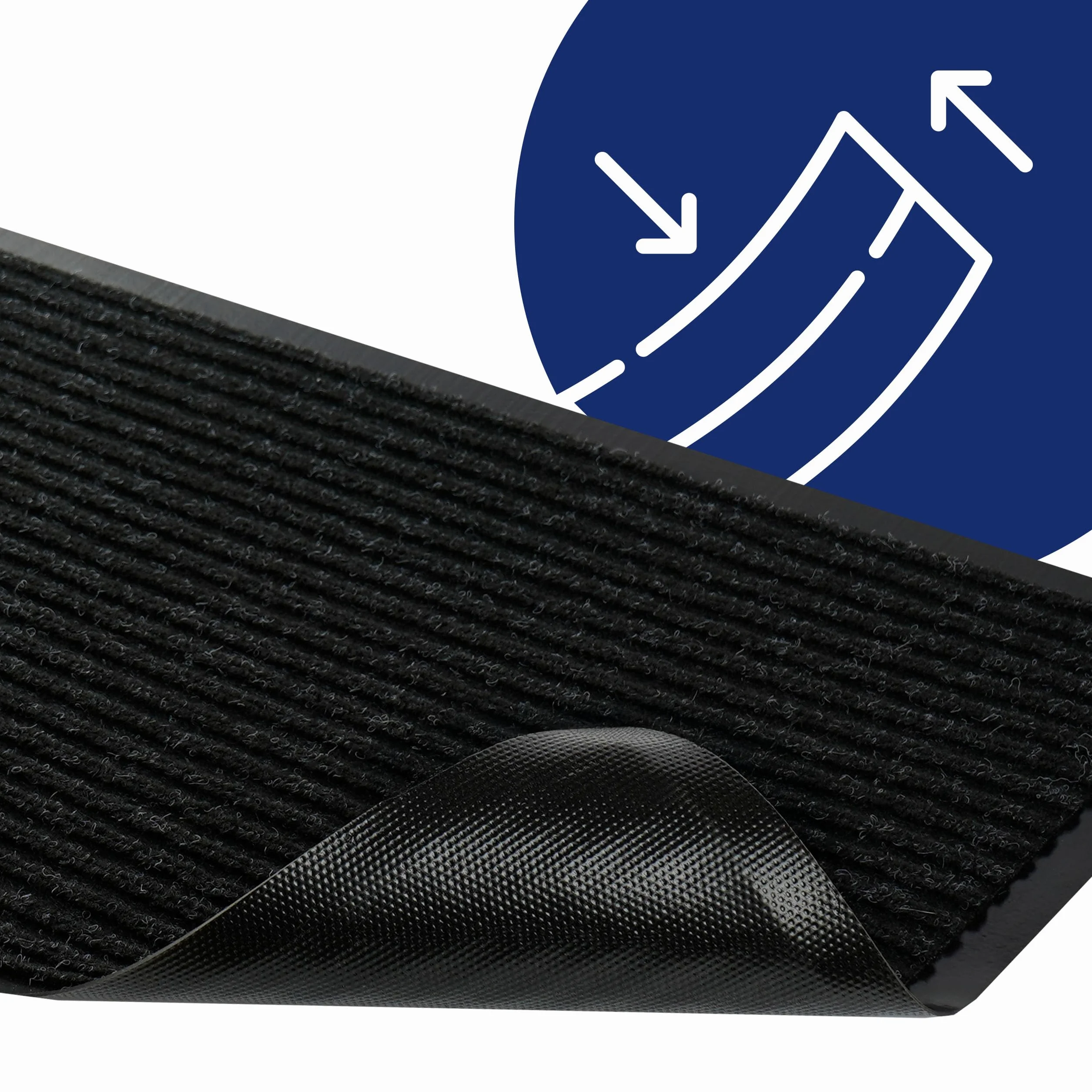 Wycieraczka pod Drzwi PVC duża chłonna zewnętrzna wejściowa 40x60cm Mata do Butów antypoślizgowy Spód Struktura prążkowana odporna na Wilgoć i Zabrudzenia