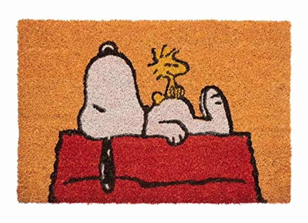 Grupa Erik Mata kokosowa wycieraczka Peanuts Snoopy, mata zatrzymująca brud 40x60 cm