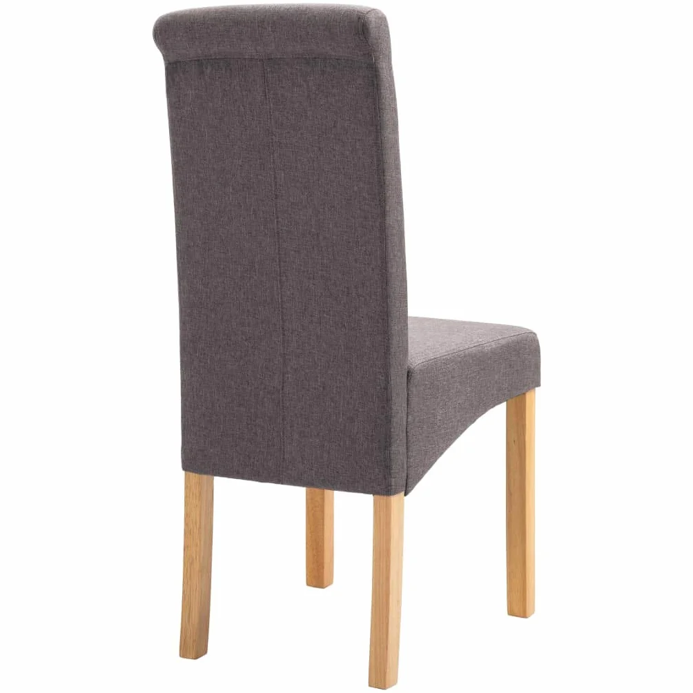 Krzesła kuchenne, meble do siedzenia, jadalnia, krzesła biurowe, krzesła do jadalni, 4 szt., szarobrązowy materiał do salonu, sypialni, gabinetu
