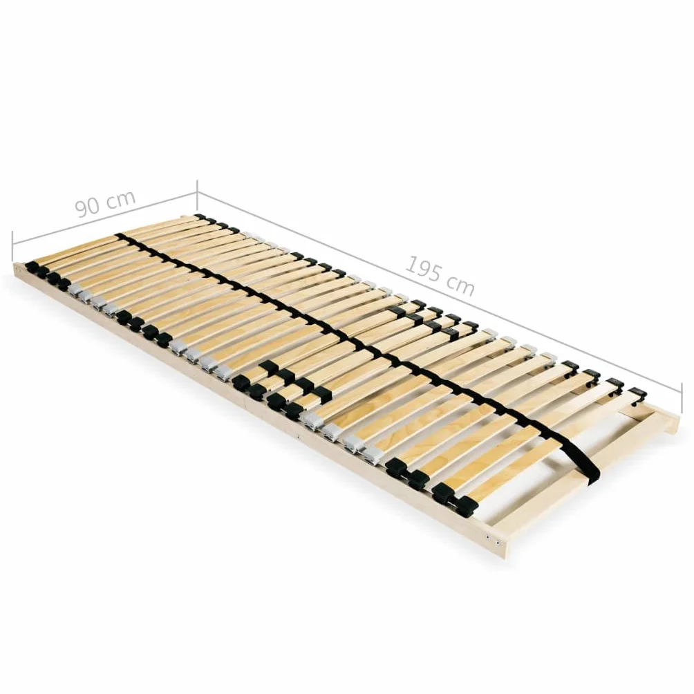 vidaXL Stelaż do łóżka z 28 listwami, 7 stref, 90 x 200 cm