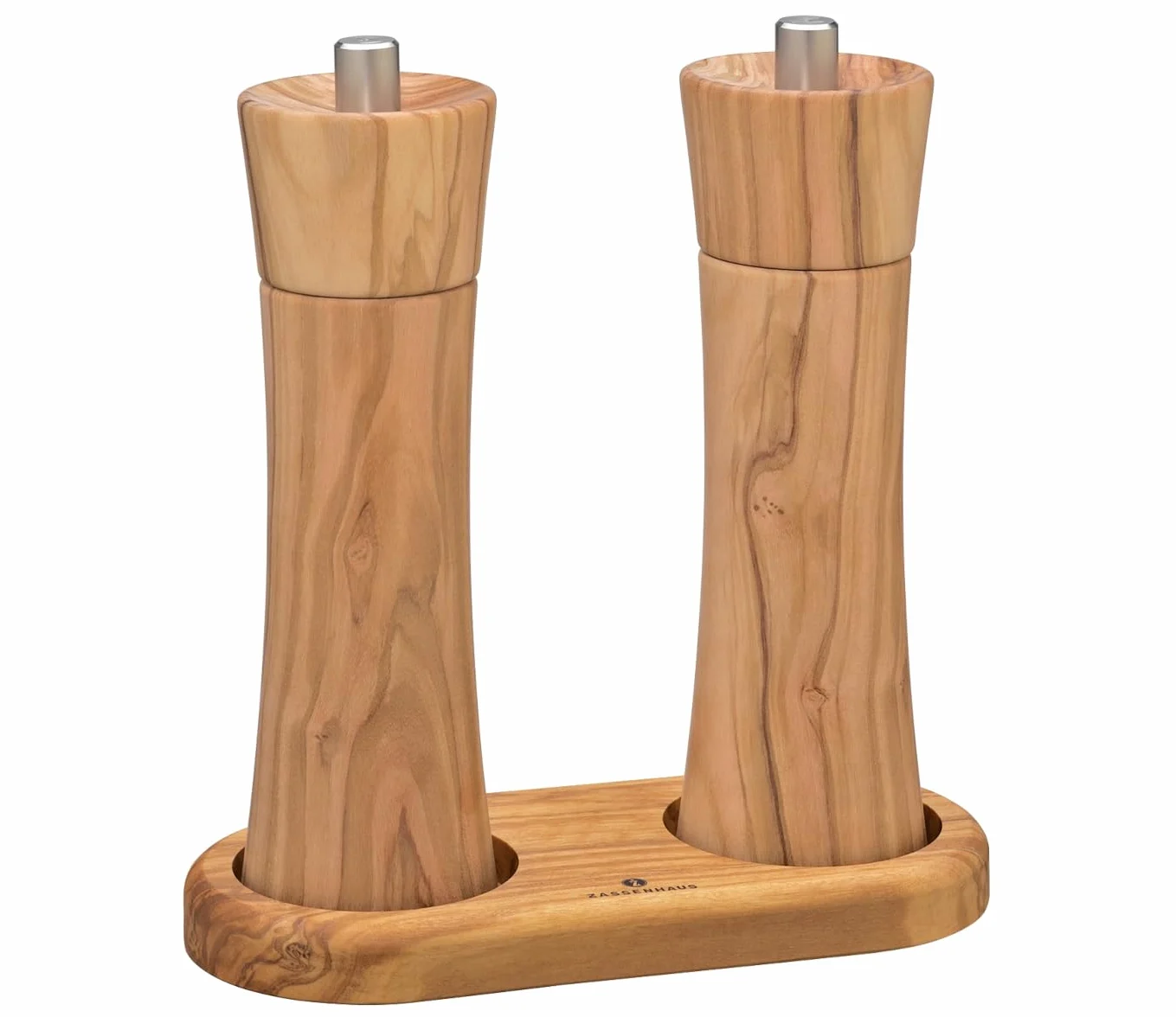 Zassenhaus 0000036022 Podstawki pod młynki drewno oliwkowe, brązowe, 1,6 x 8,2 x 17,2 cm
