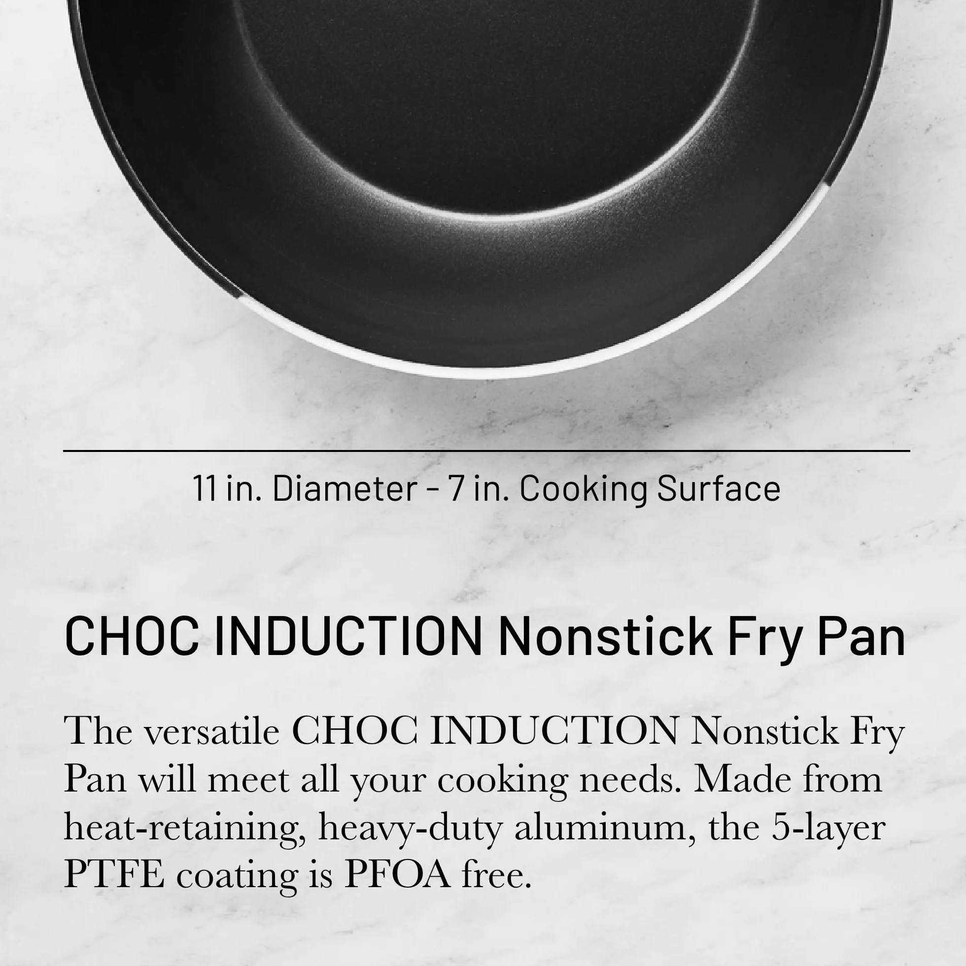 de Buyer - Patelnia nieprzywierająca CHOC RESTO INDUCTION z nieprzywierającego aluminium – 28 cm – 8480.28, srebrna