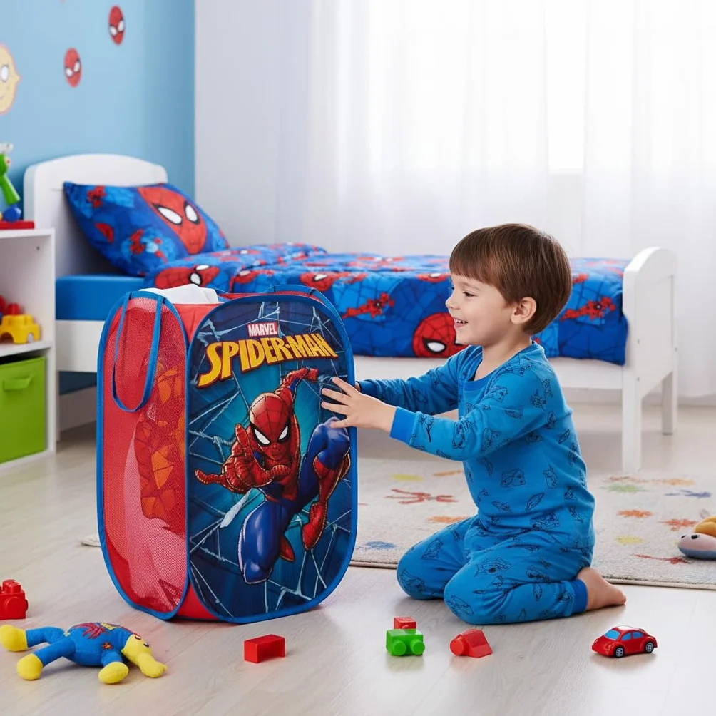 Składany Kosz na Zabawki Spiderman Marvel 36x36x58 cm