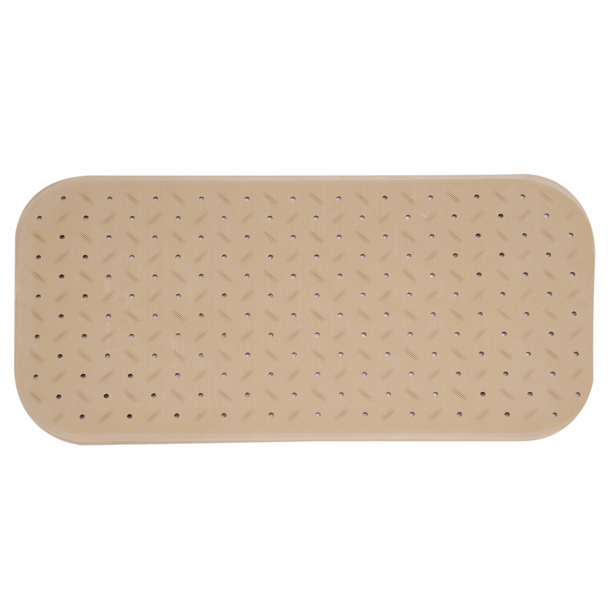 MSV Mata prysznicowa klasy premium, mata łazienkowa, antybakteryjna, antypoślizgowa, z przyssawkami, beżowa, pachnie różami, ok. 36 x 97 cm, nadaje się do prania w temperaturze 60°