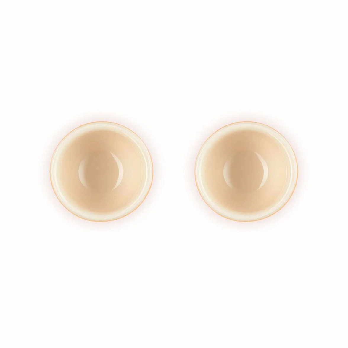 Le Creuset Kubki do jajek z kamionkami zestaw 2 sztuk 9 g 5,3 x 5,3 x 5,9 cm wulkaniczny