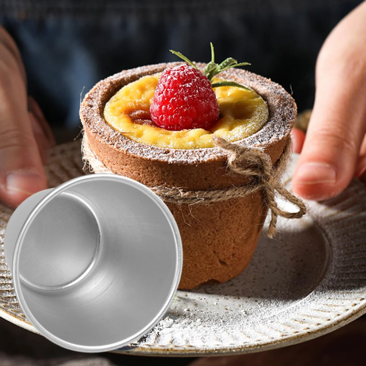 5 sztuk foremek do puddingu, galaretki, nieprzywierające formy do ciast, niezależne foremki do pieczenia, mini talerze do puddingu, odpowiednie do pieczenia i robienia deserów.