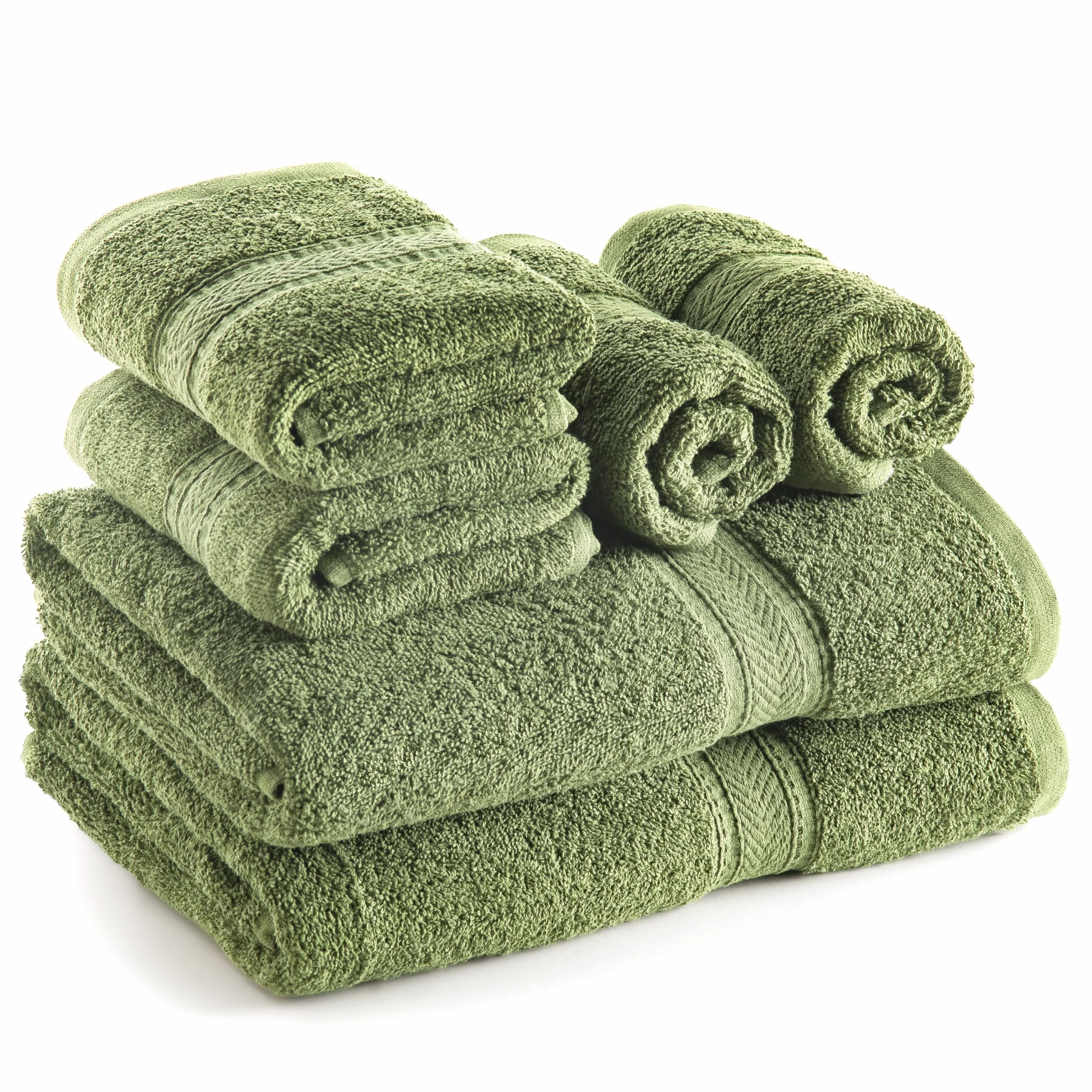 SweetNeedle 6-częściowy zestaw ręczników – 2 ręczniki kąpielowe, 2 ręczniki do rąk i 2 ściereczki do codziennego użytku, hotel, spa, jakość, miękkie, wysoce chłonne, szybkoschnące, lekkie,