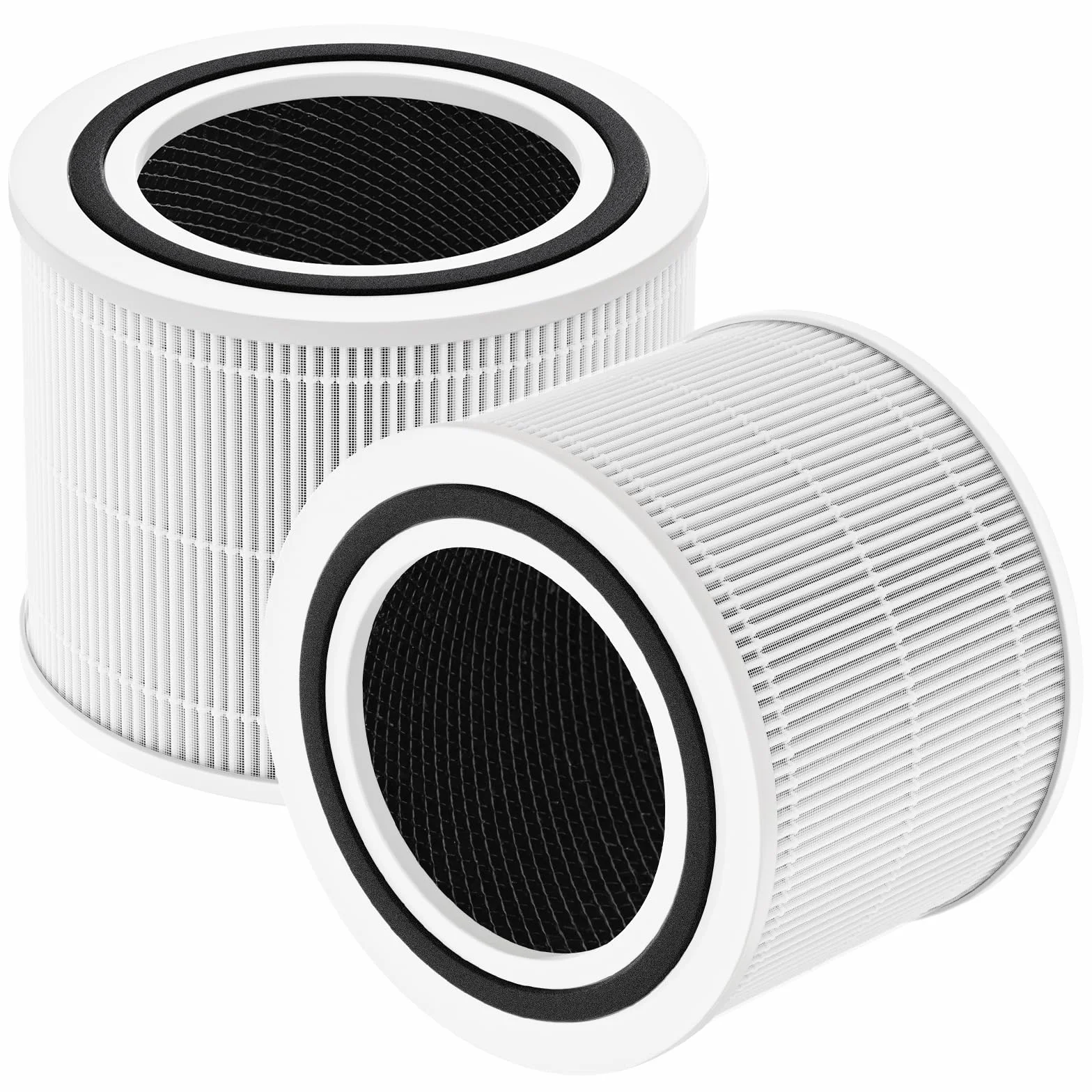 2 x wymienne filtry oczyszczacza powietrza do LEVOIT Core 300/Core 300S, filtr HEPA 3 w 1, filtr HEPA True-H13, filtr z węglem aktywnym i filtr wstępny o wysokiej wydajności, 3-stopniowa filtracja,