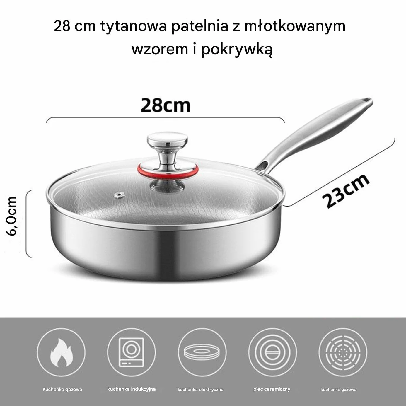 Patelnia Tytanowa Kuta Nieprzywierające Akcesoria Kuchenne | Patelnia Dla domowych kucharzy początkujących zajętych rodzin do jajek naleśników mięs na kemping i podróże