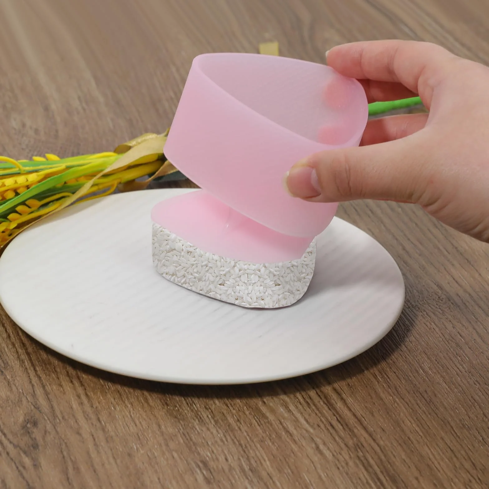 KALIONE Trójkątna prasa onigiri forma do kulek ryżowych wyciskarka sushi