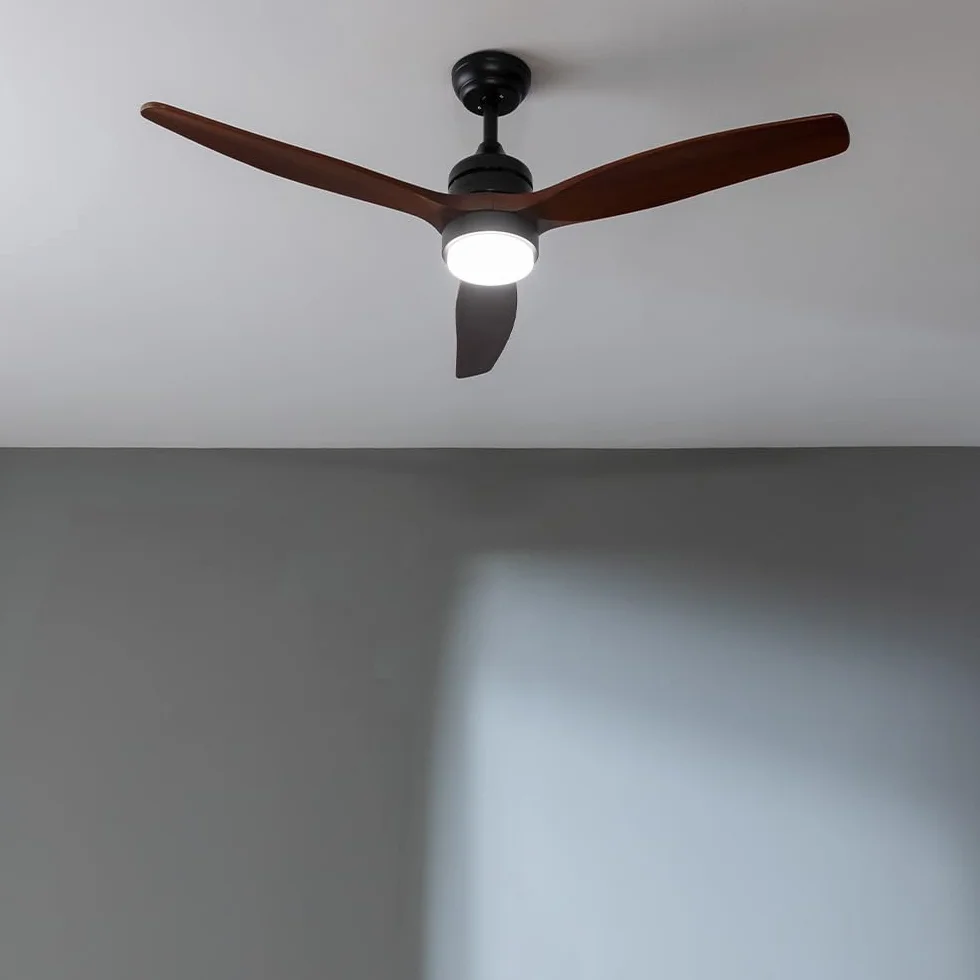 Cecotec - EnergySilence Aero 5275 DarkWood 40 W i 52" wentylator sufitowy, źródło światła, silnik prądu stałego, pilot, oświetlenie LED o podwójnej wysokości, timer, tryb zima-lato