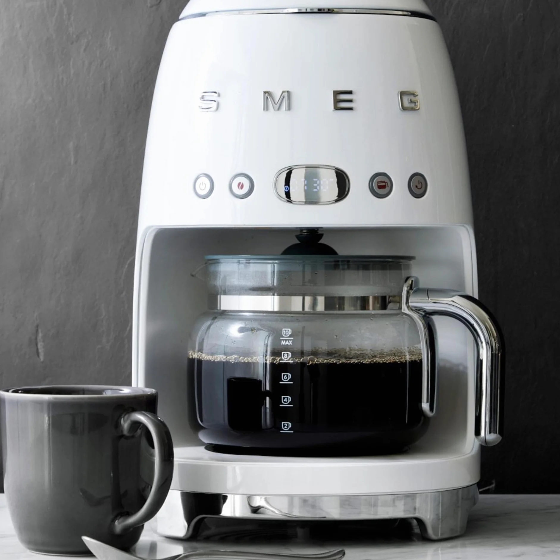 Smeg DCGC01 zamiennik 10 filiżanek do kawy – szklany dzbanek do kawy DCF02 Drip Ekspres do kawy
