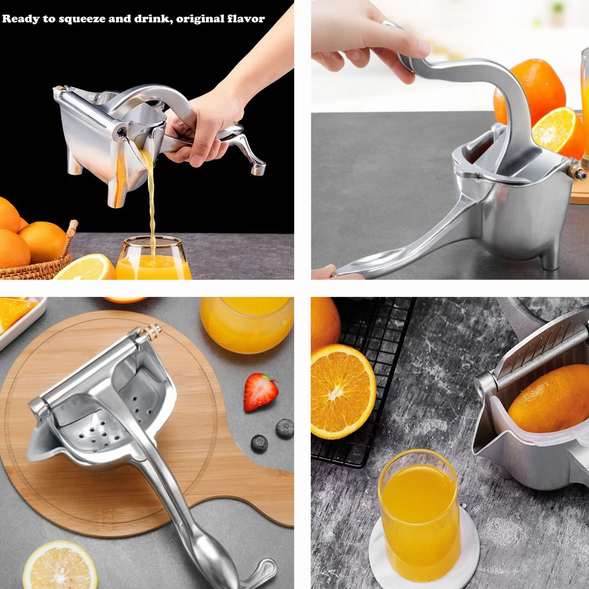 Ręczna Sokowirówka, Manual Citrus Juicer, Wyciskarka do Cytryn, Odłączana Prasa do Owoców i Sokowirówka Ręczna, Wyciskarka do Soków z Wyjmowanym Sitkiem
