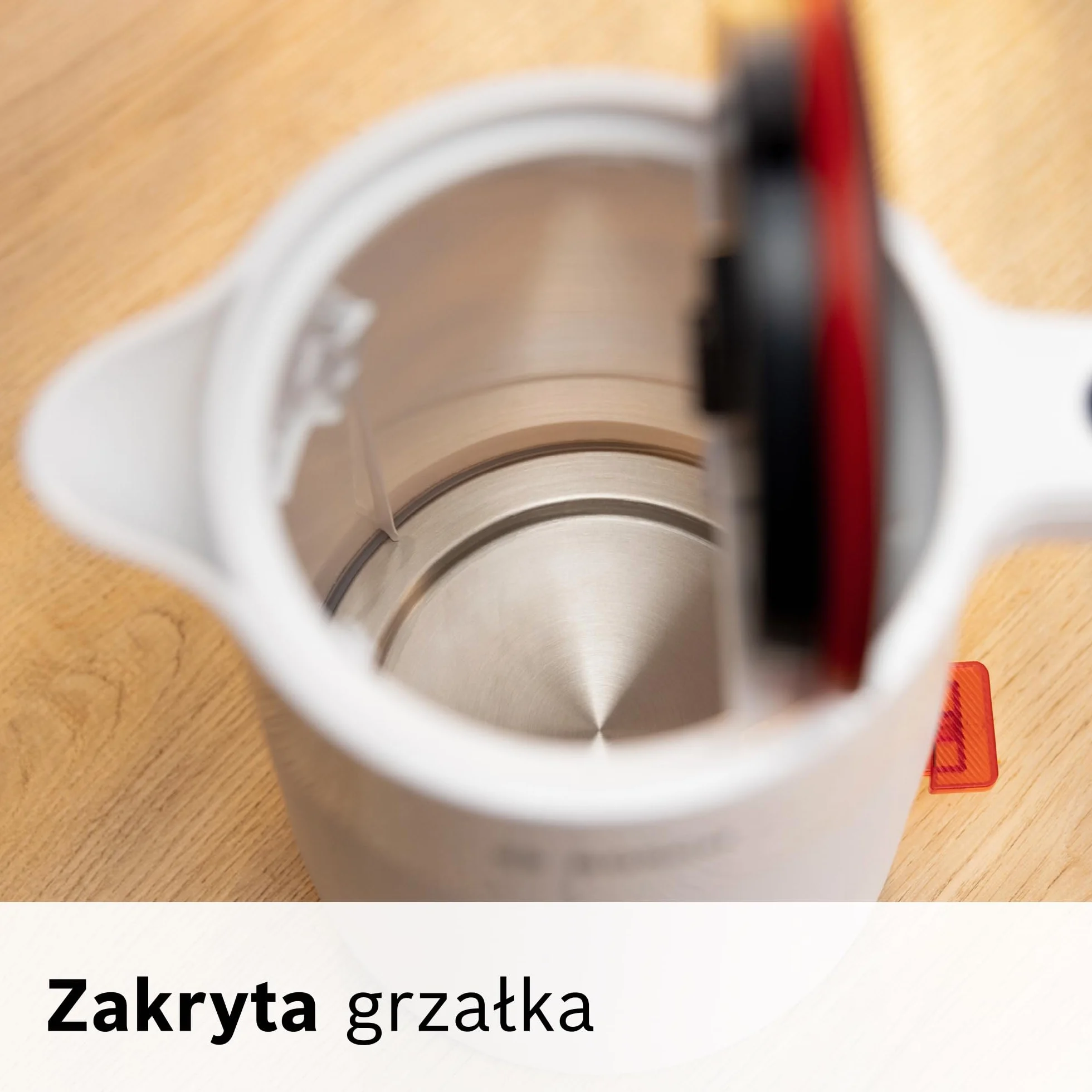 Bosch, czajnik elektryczny, MyMoment, ergonomiczna budowa, duży otwór, potrójne zabezpieczenie, filtr antyosadowy, pojemność 1,7 l, wysokiej jakości plastik, biały, TWK2M161