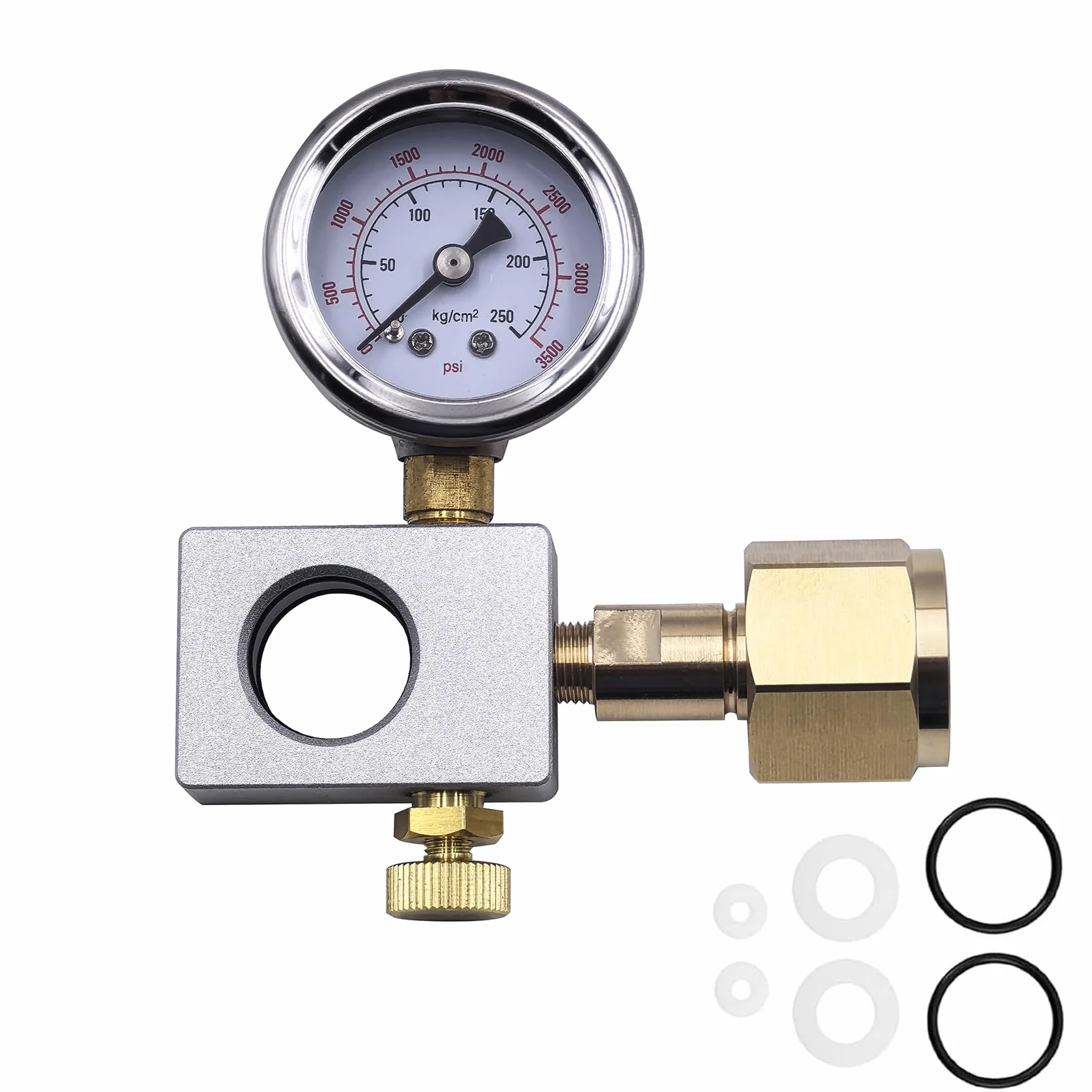 DRYHTEN Adapter do napełniania dwutlenku węgla z miernikiem dla Sodastream DUO Terra Art Gaia Różowy cylinder butelka Quick Connect