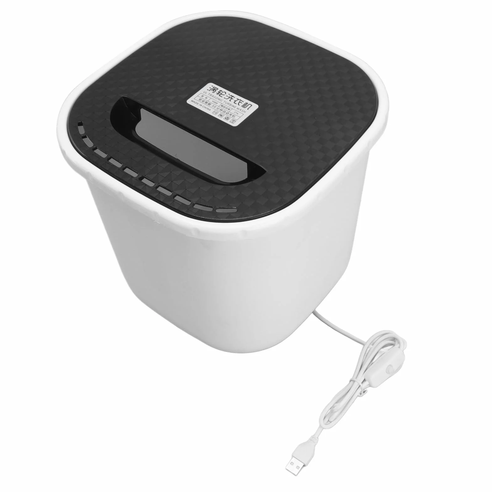 Przenośna Pralka 6L, Mini Pralka Obrót Do Przodu I Do Tyłu Zasilacz USB Automatyczne Wyłączanie Pralka Do Bielizny